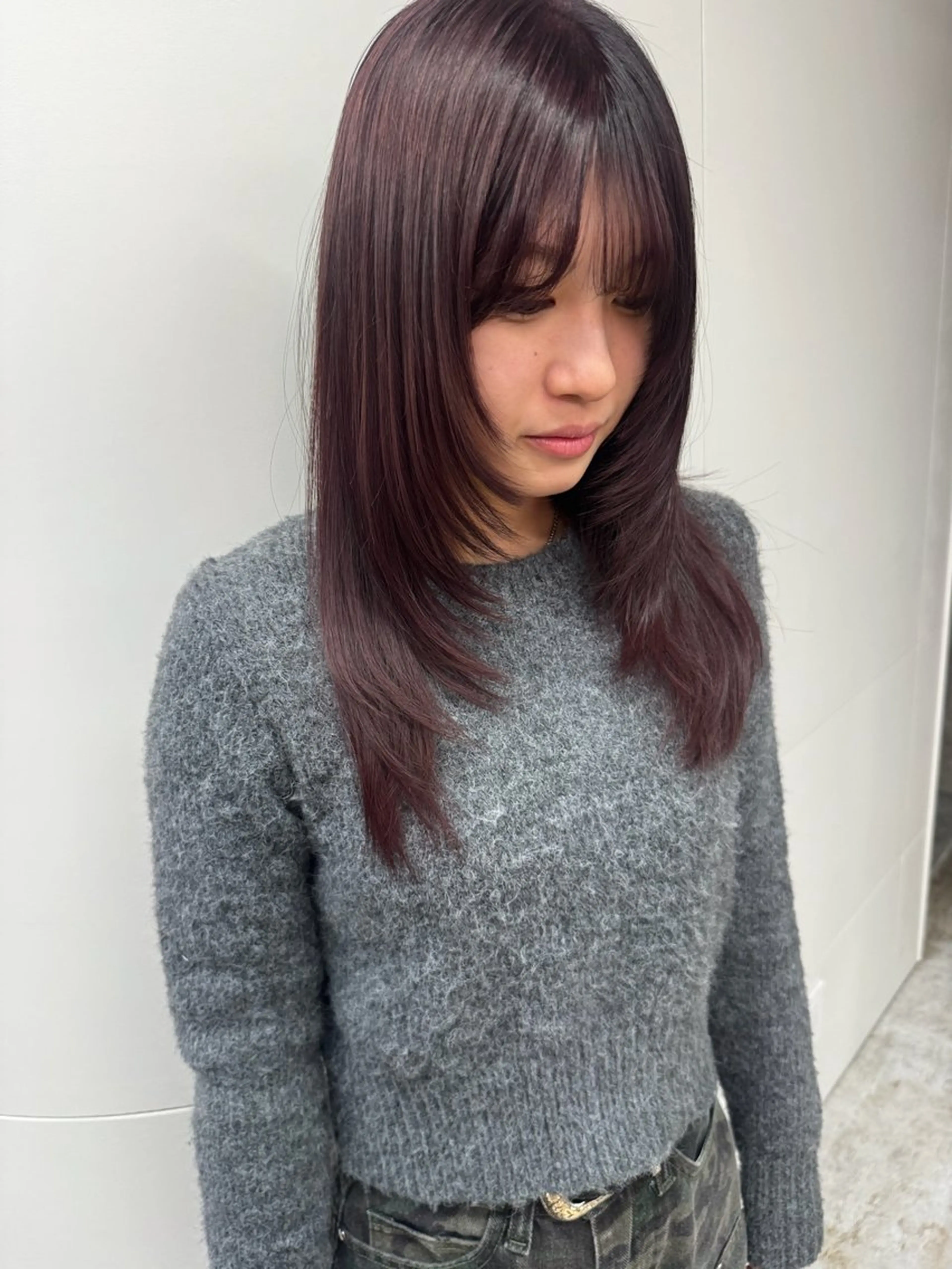 ロング カラー makoto⌇レイヤ ー⌇艶カラー🍒‎のヘアスタイル