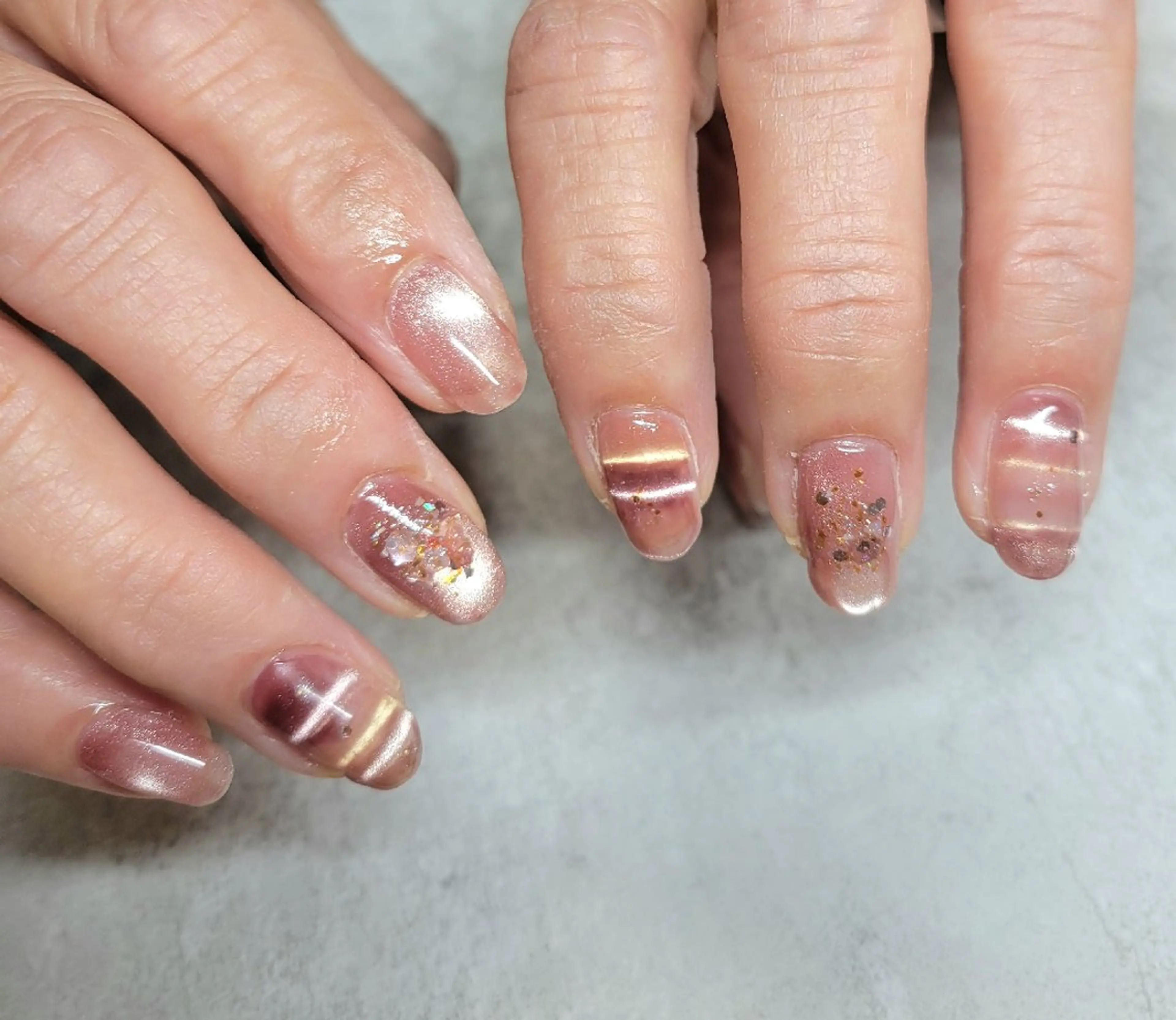 ネイル マグネットネイル nail room  eu.  Hiroeのネイルデザイン