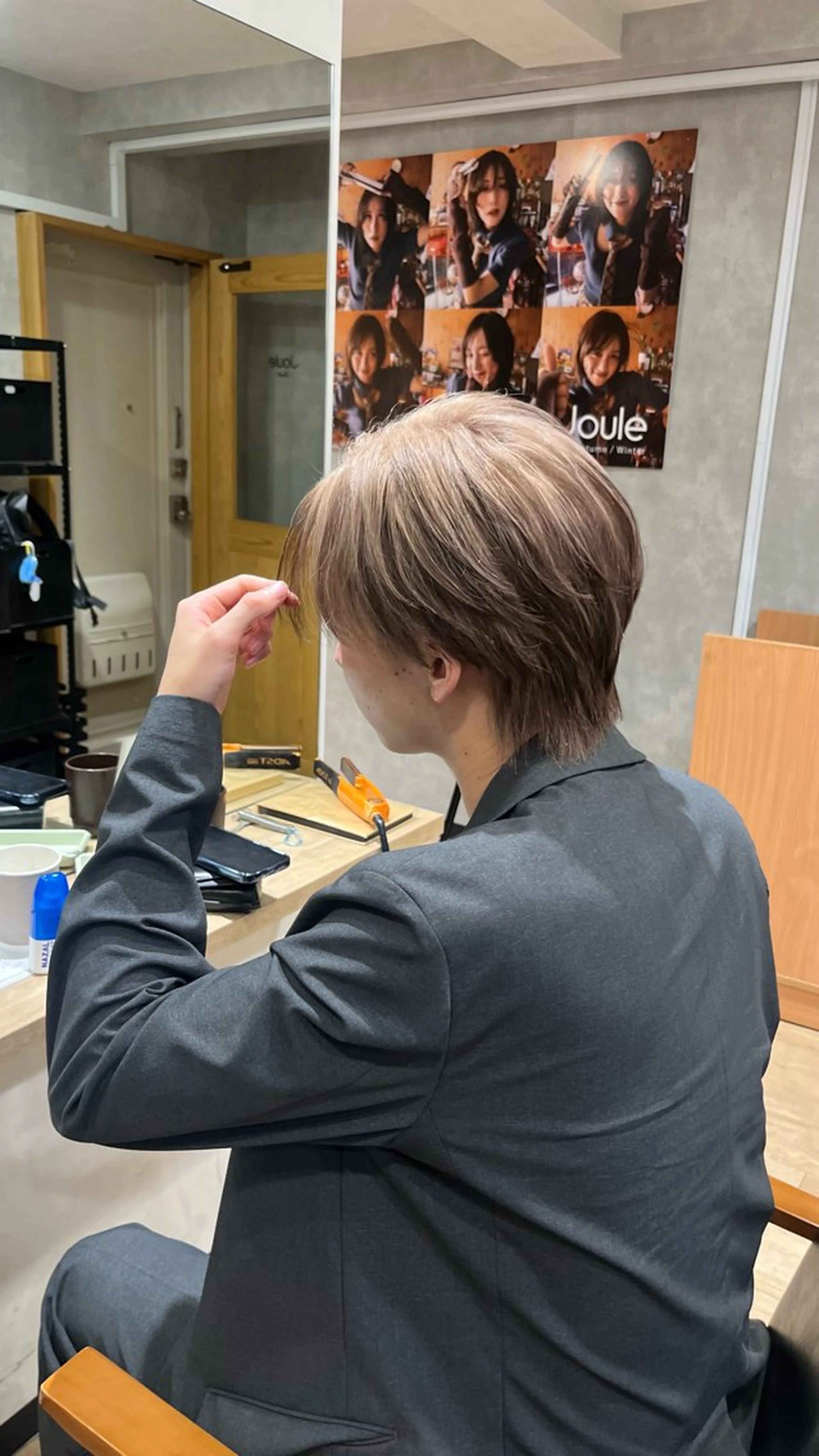 ショート カラー メンズ ヘアカラー トリートメント 新宿 似合わせカラー HINAのヘアスタイル