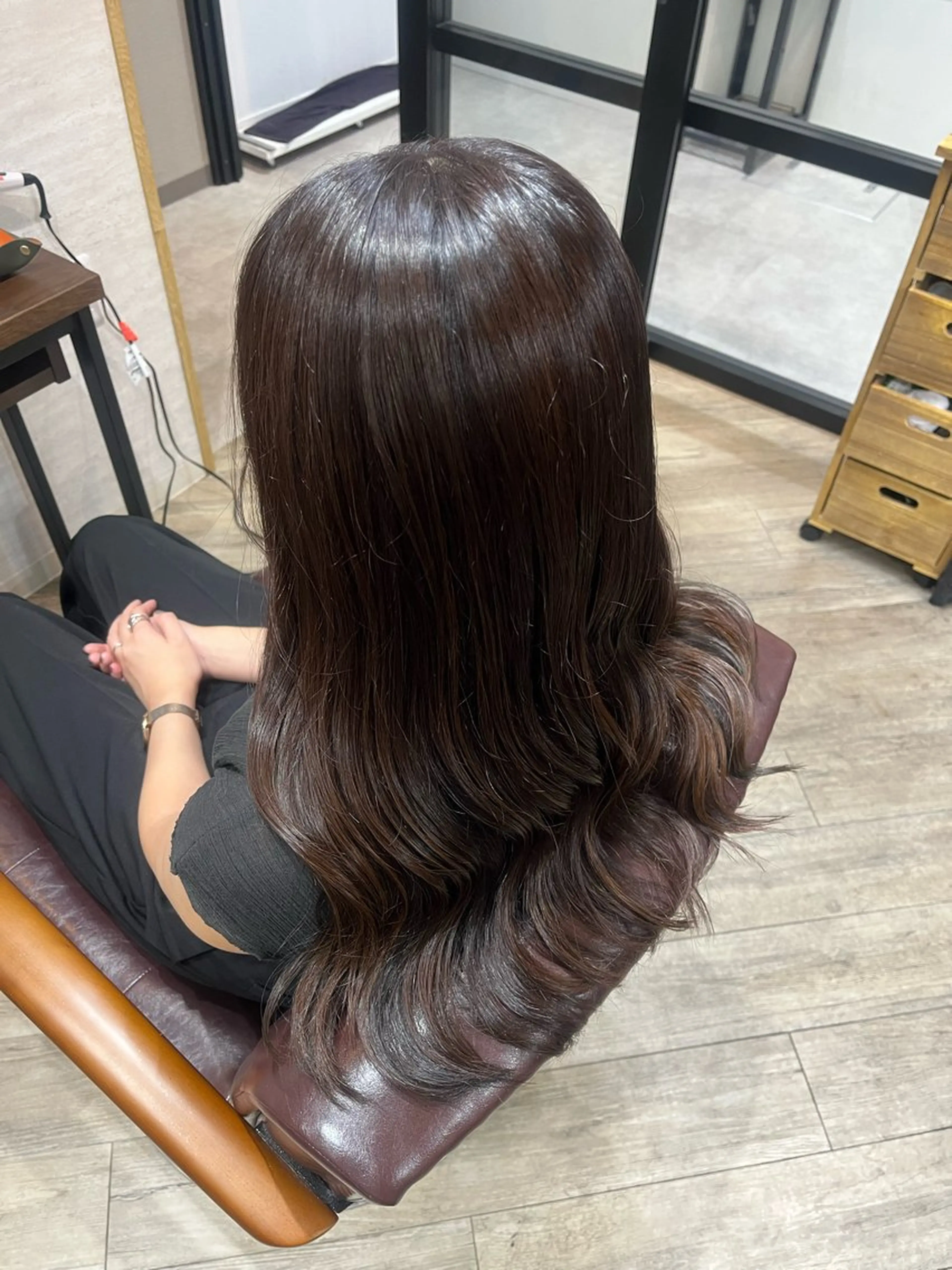 ロング カラー ブラウンカラー マロンブラウン 🫧ぷる艶カラー🫧 Yuubi🦩のヘアスタイル