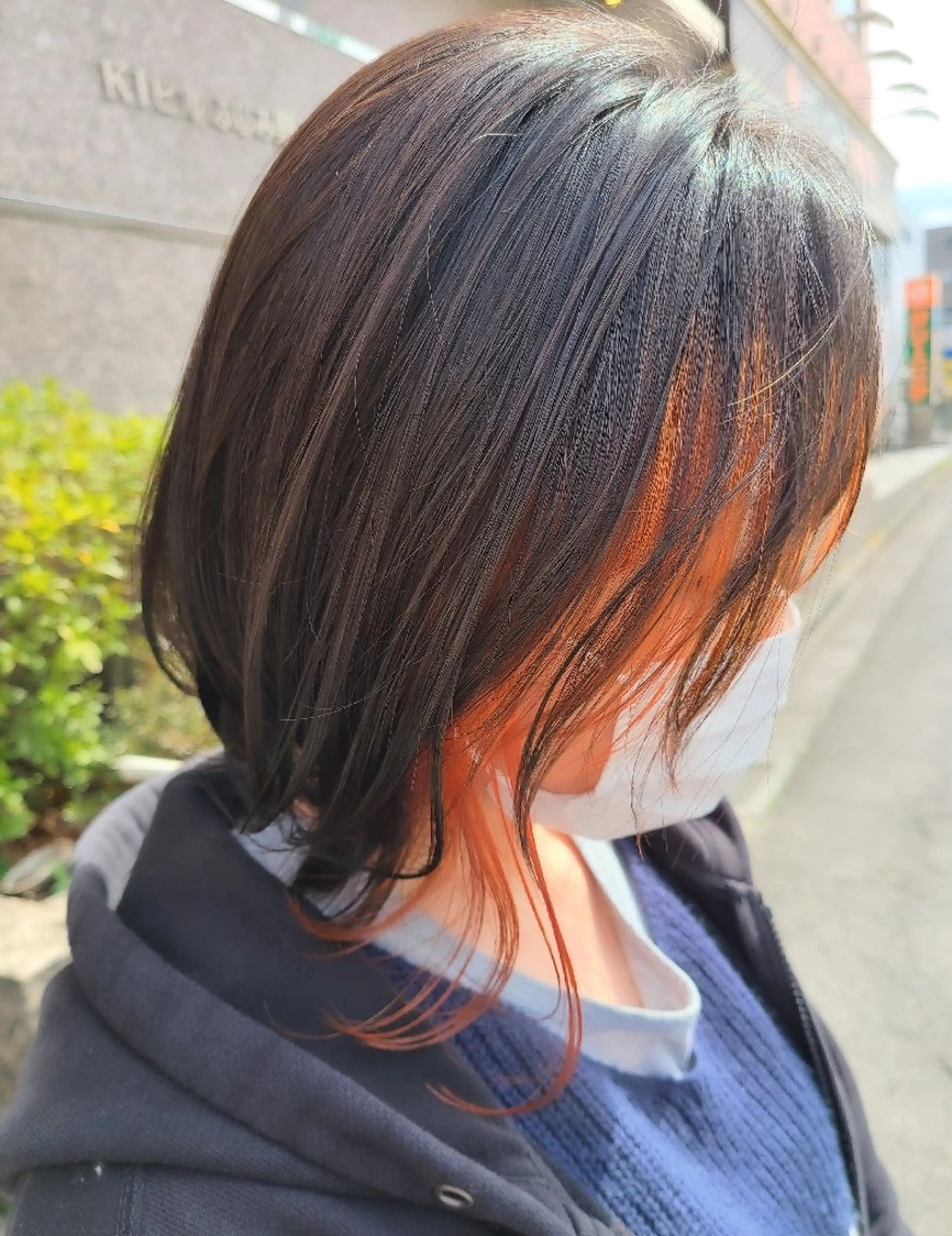 ショート カラー ブリーチ、デザイン  カラー福士直矢のヘアスタイル