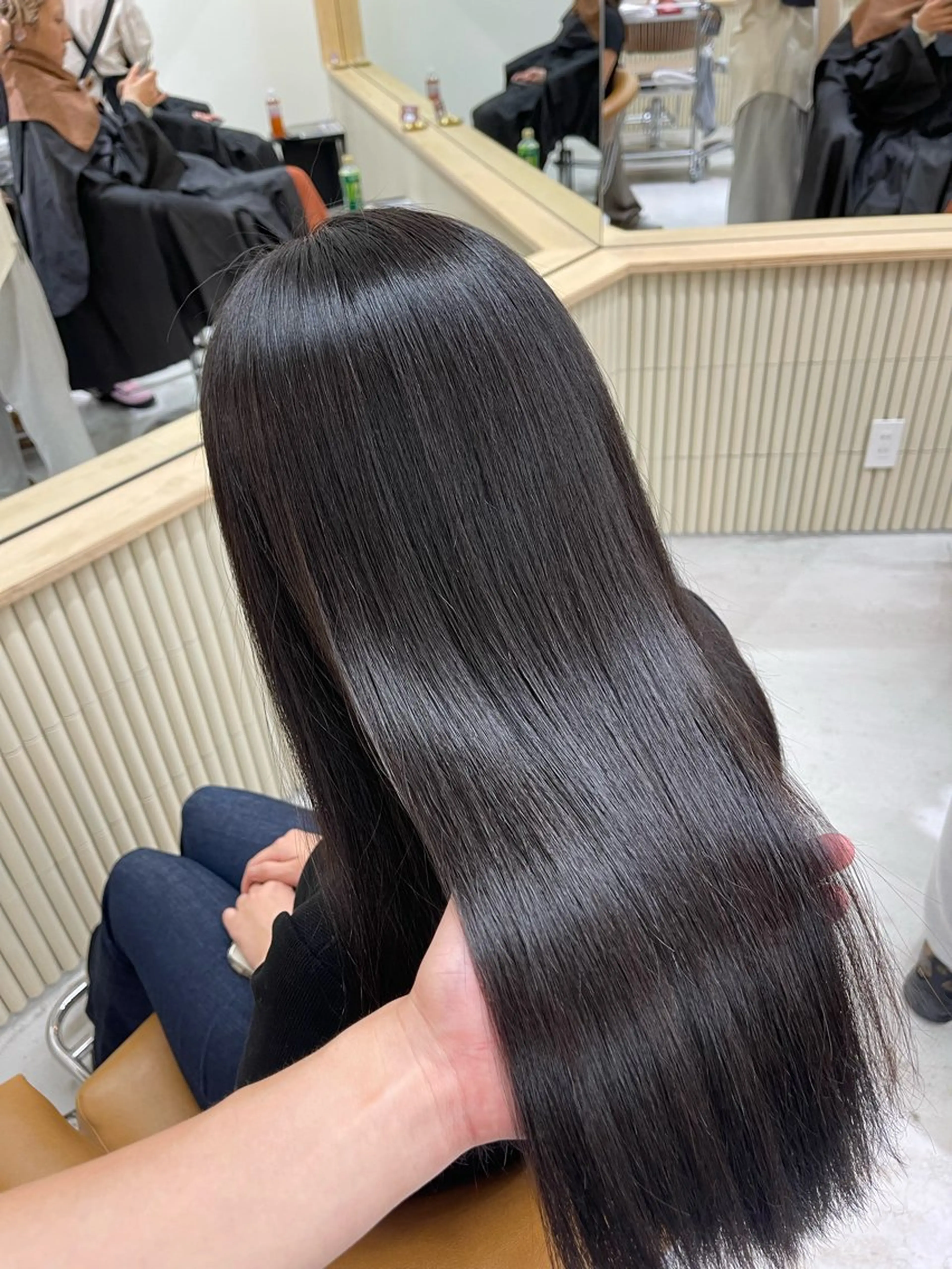 ロング カット 縮毛矯正 トリートメント 蜂須賀🐝縮毛矯正 ストレートパーマのヘアスタイル