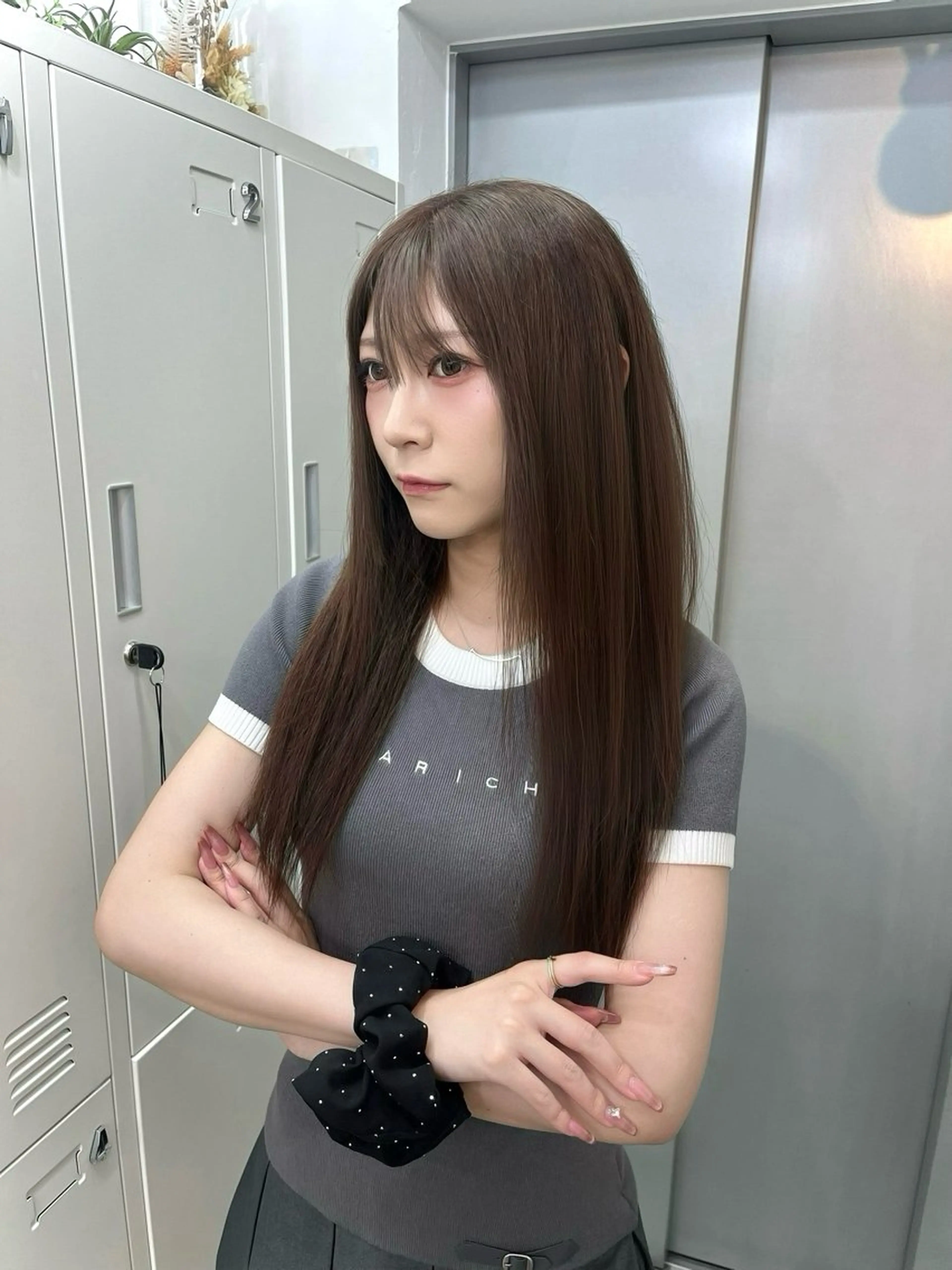 ロング カラー ヘアカラー 柏木 理那のヘアスタイル