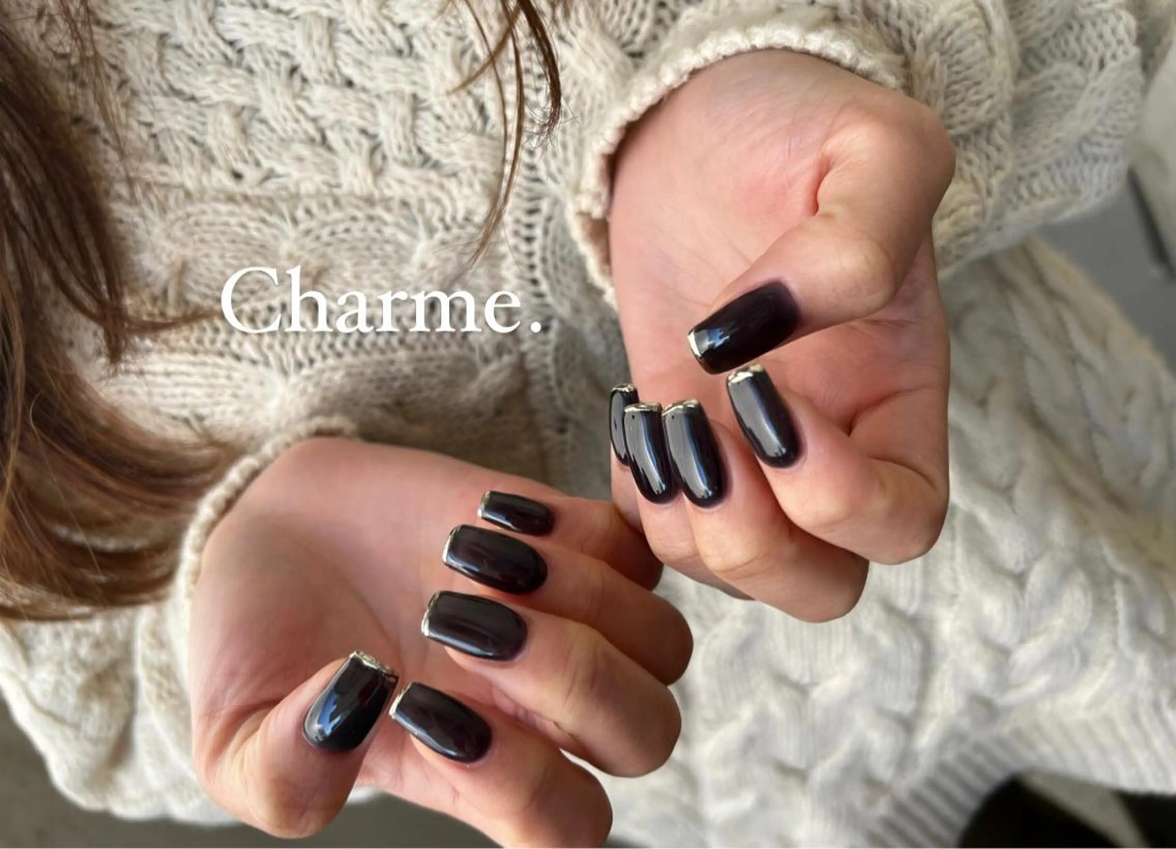 ネイル フレンチネイル ミラーネイル 持ち込み Charme. NOBUKOのネイルデザイン