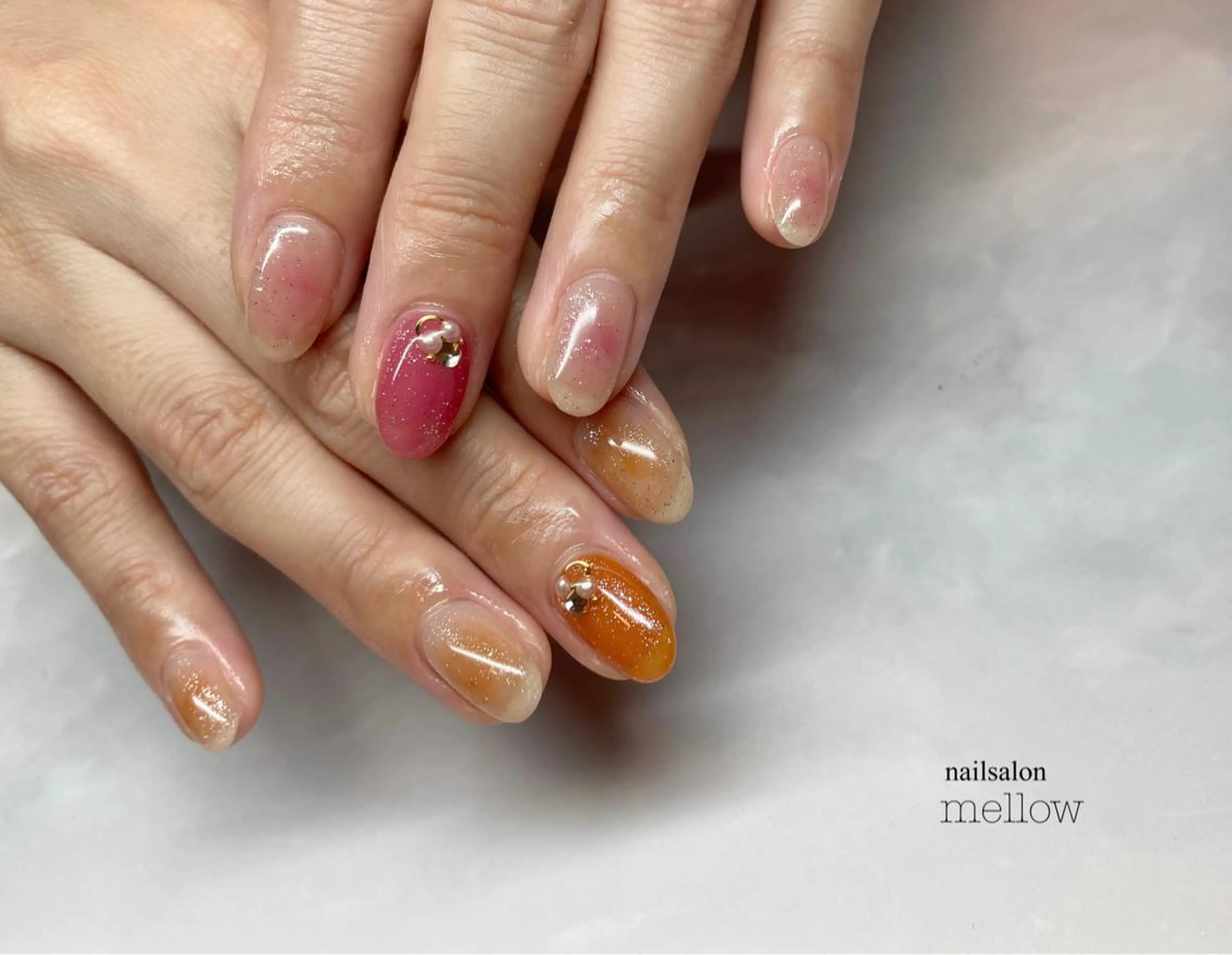 ネイル チークネイル 大山 浩美のネイルデザイン