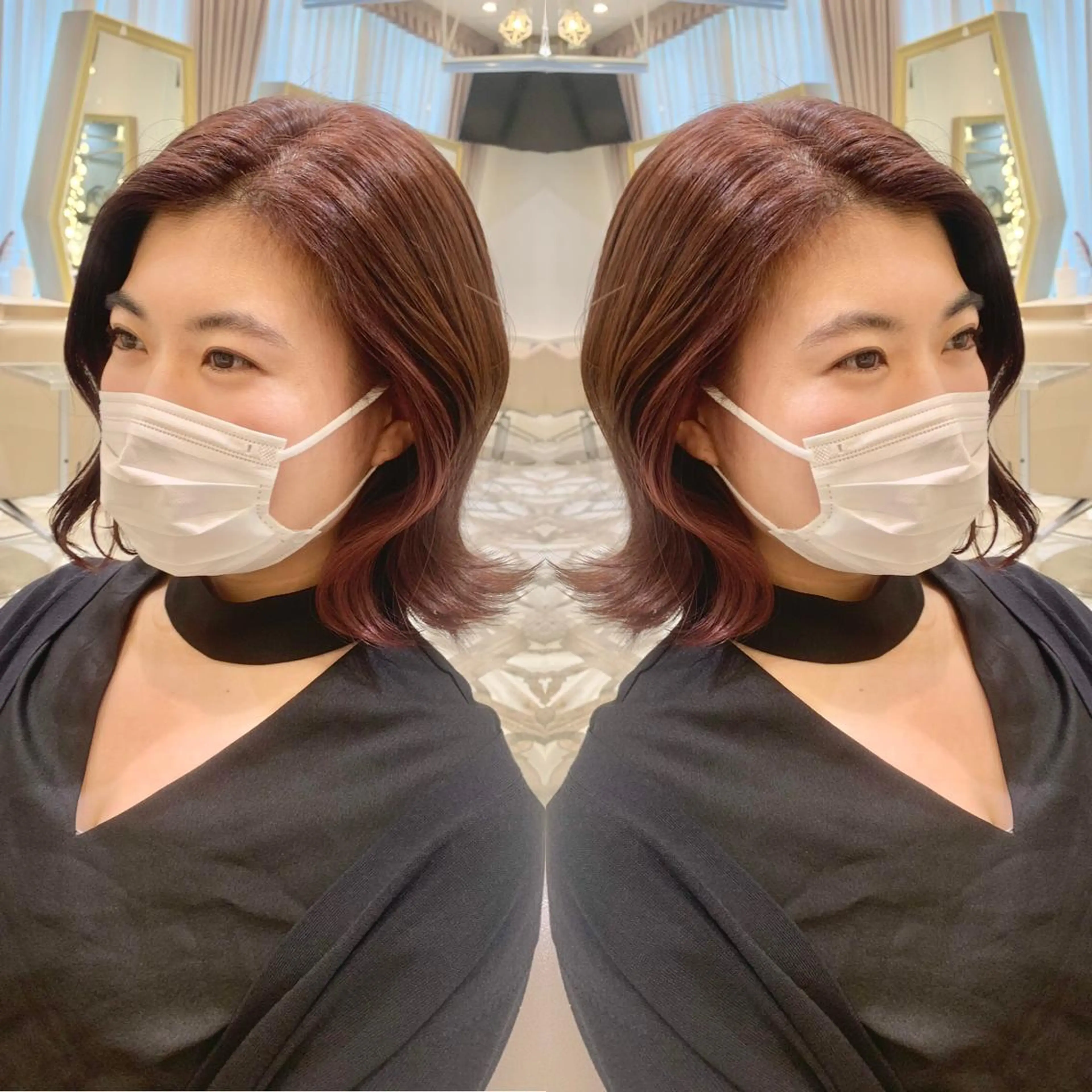 ミディアム カラー パーマ ヘアアレンジ メンズ キッズ ネイル マツエク・マツパ アイブロウ カット ヘアカラー トリートメント 《褒められる》 透明感カラー/小嶋のヘアスタイル