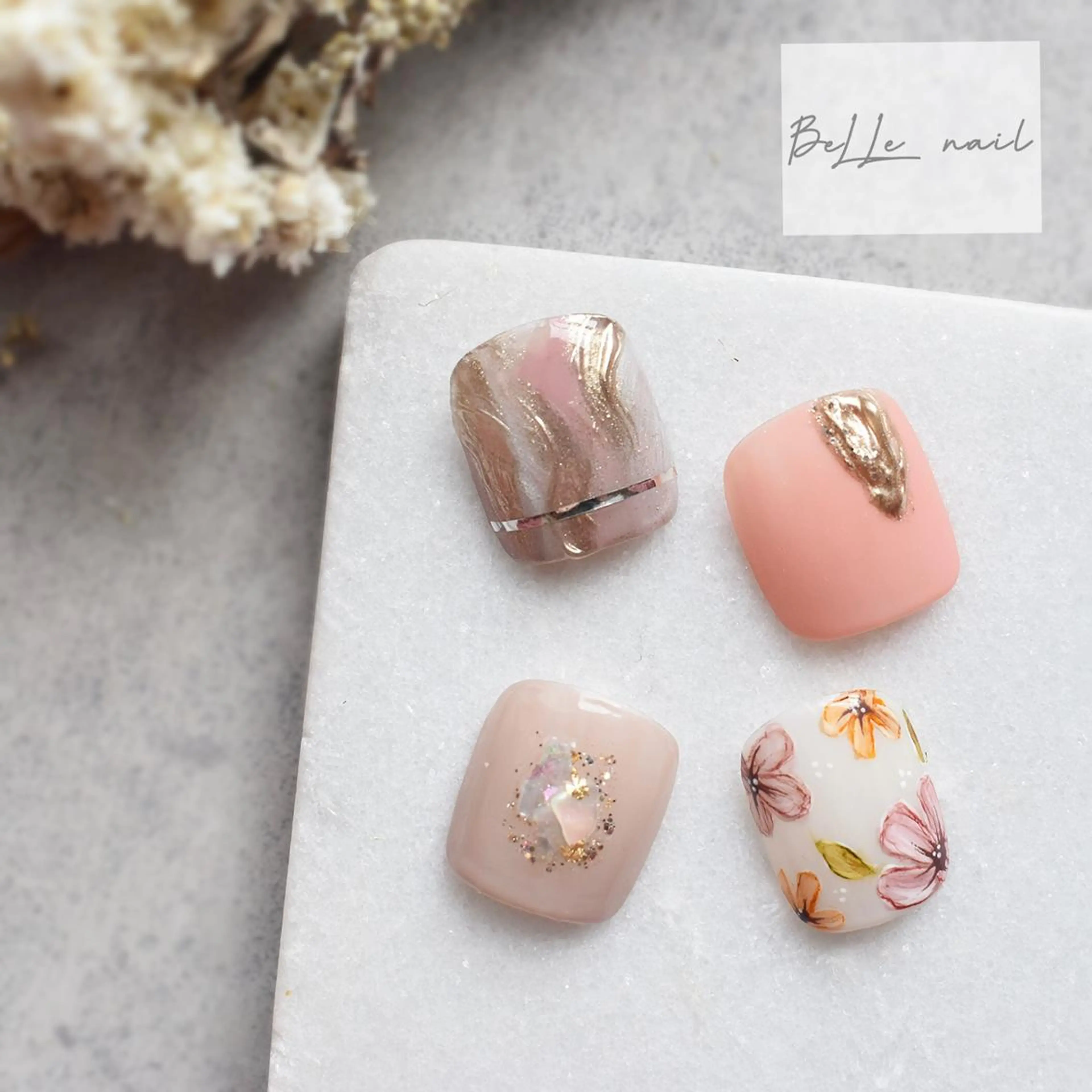 ネイル フットネイル BeLLe nailのネイルデザイン