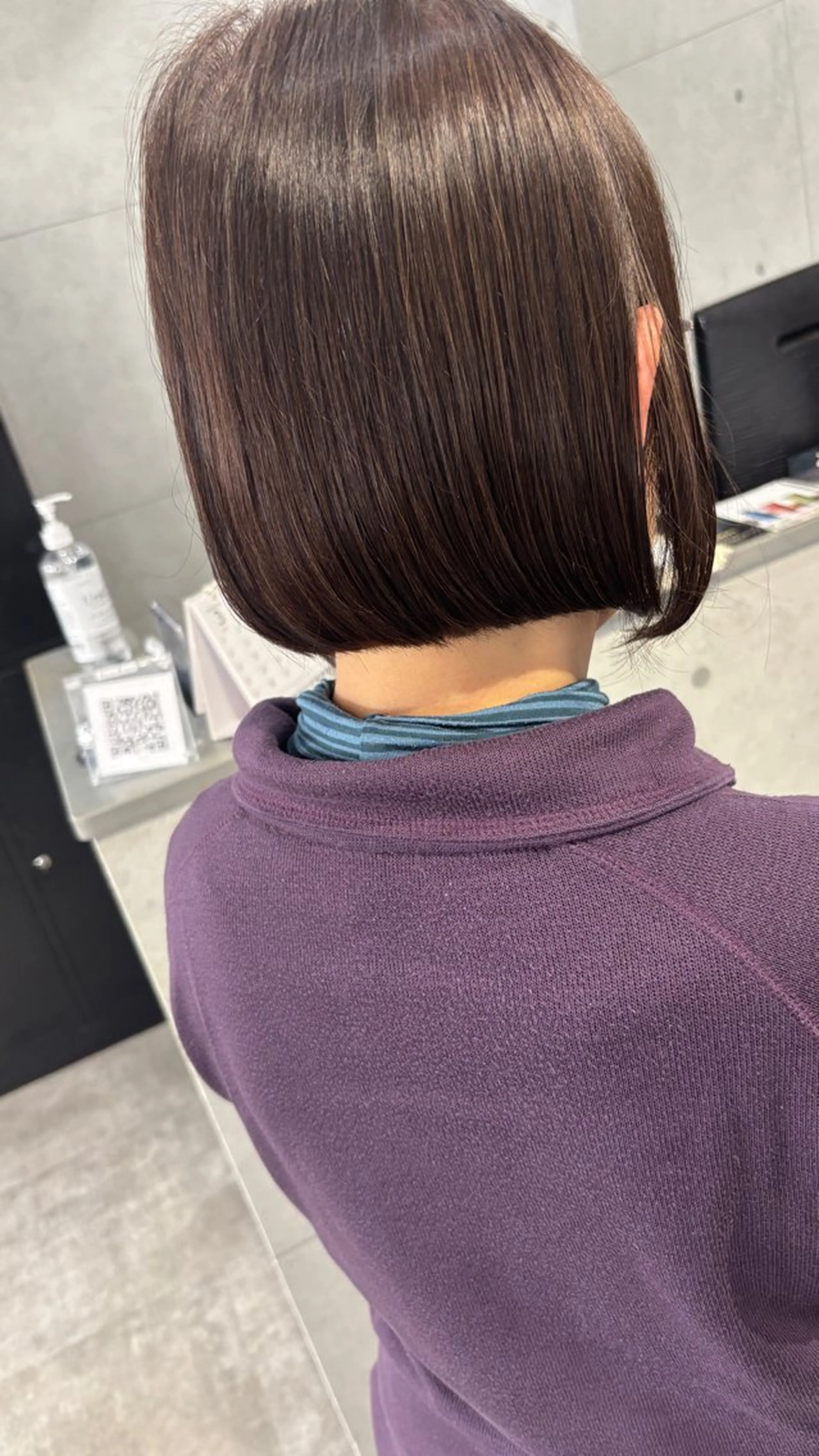 ミディアム ショートボブ ボブ ハイライト 髪質改善 レイヤーカット トリートメント REVE美容室 REVEマツエクのヘアスタイル