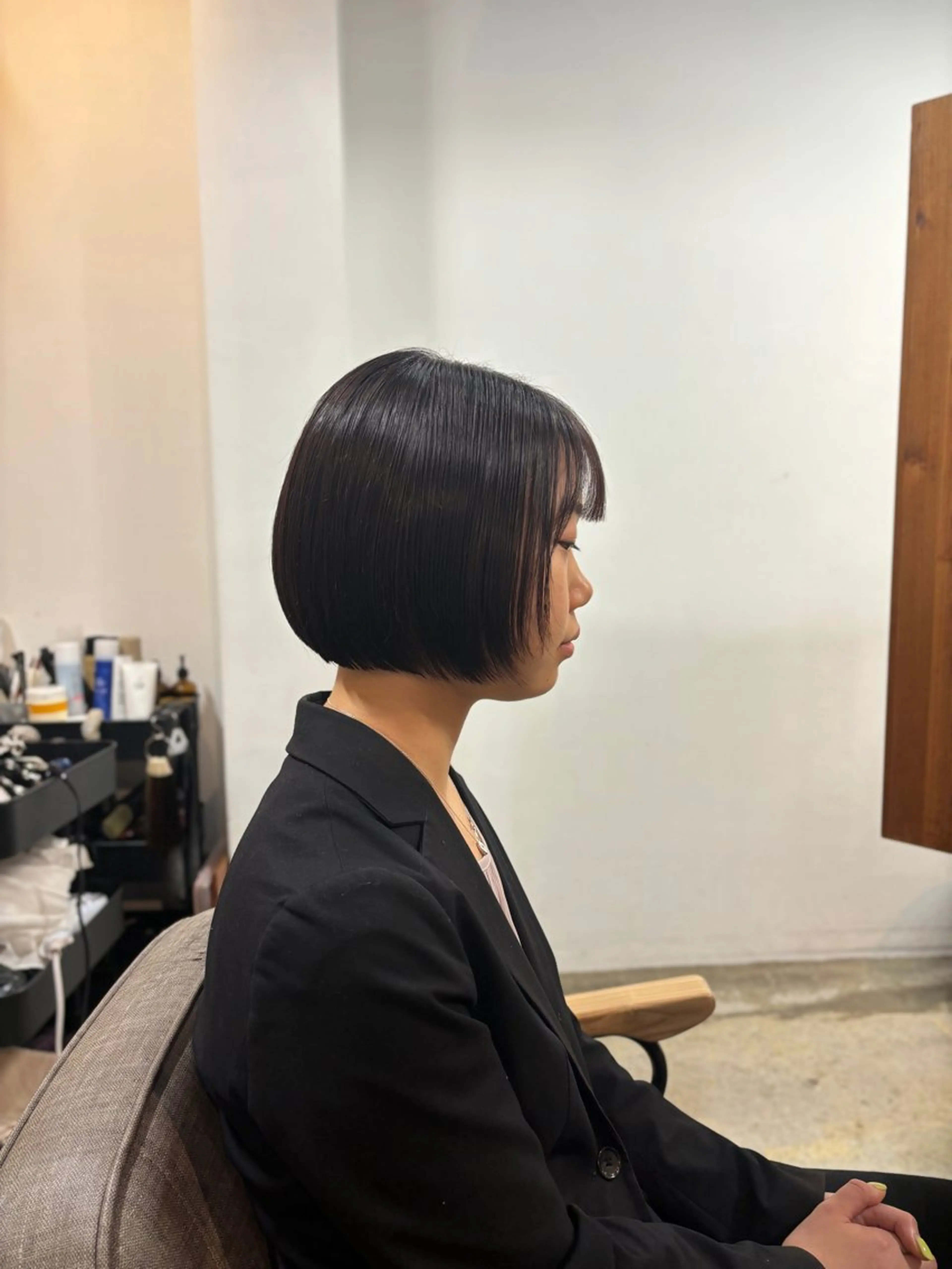 ショート カラー ボブ 【韓国レイヤー特化 ハッシュカット】のヘアスタイル