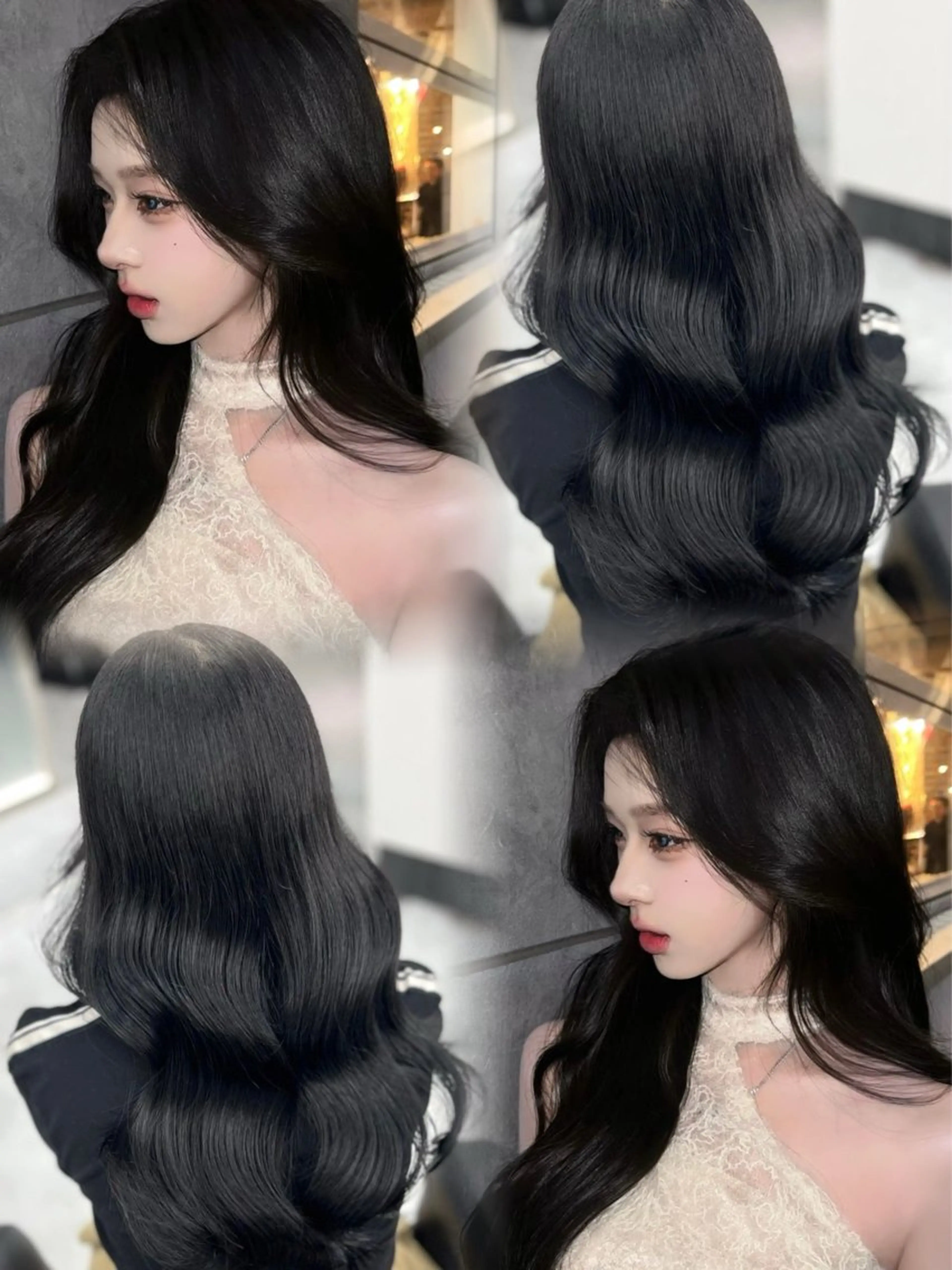 ロング カラー ヘアカラー 韓国ヘア SAHO🐈‍⬛のヘアスタイル