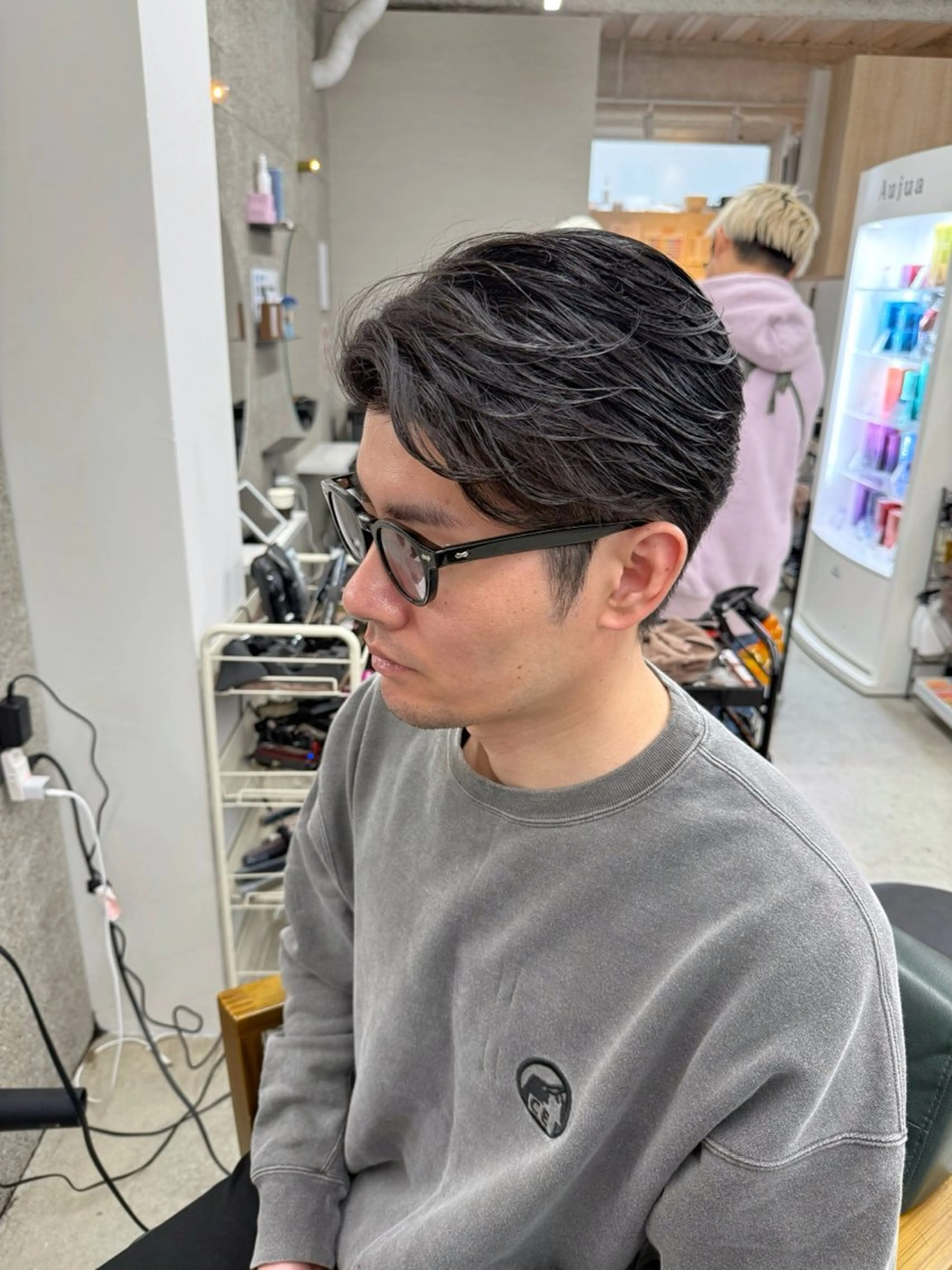 メンズ カット パーマ 八谷 将平のヘアスタイル