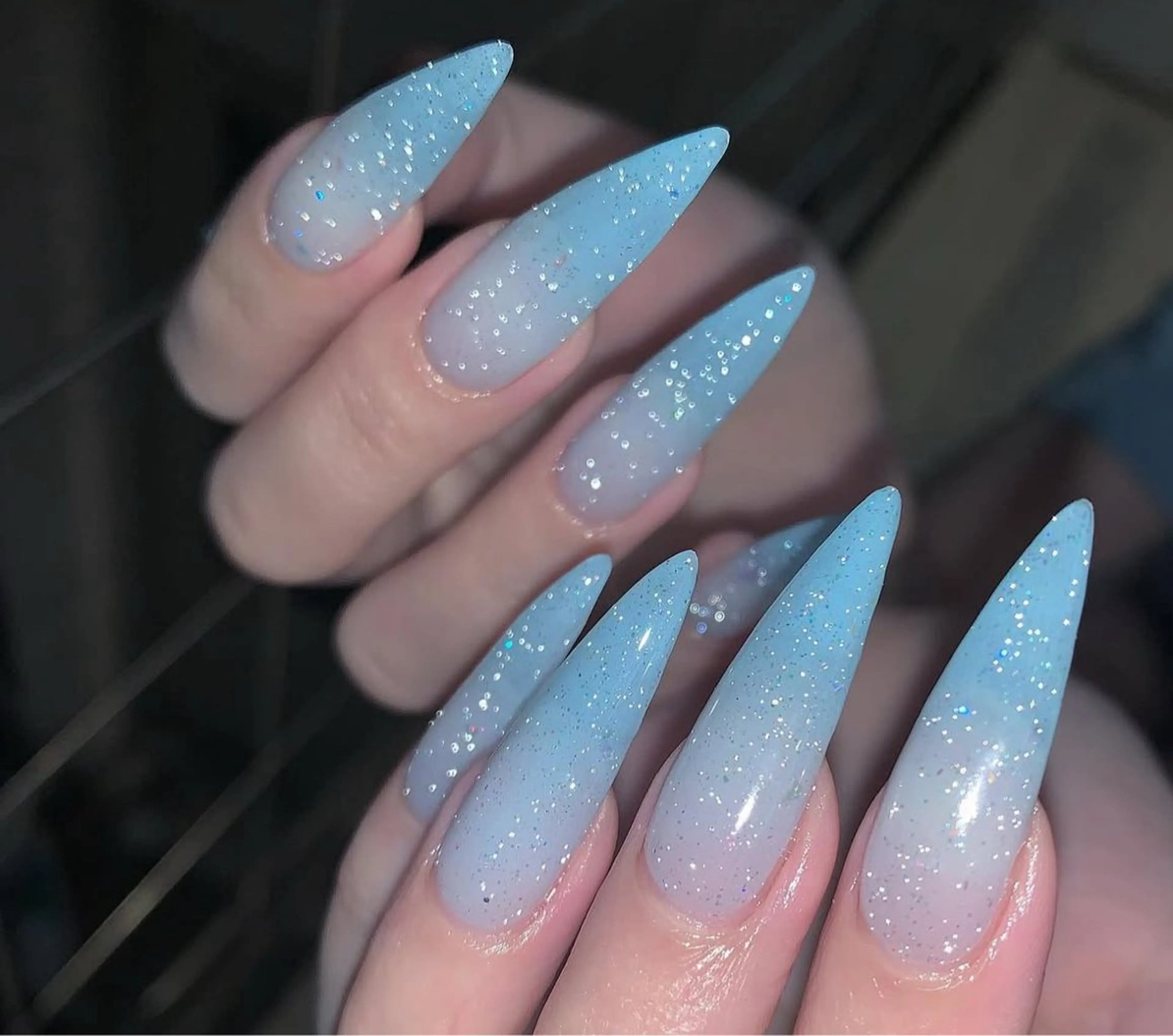 ネイル フレンチネイル ジェルネイル ガラスフレンチ ハロウィン ハート H.baby Nail Salonのネイルデザイン