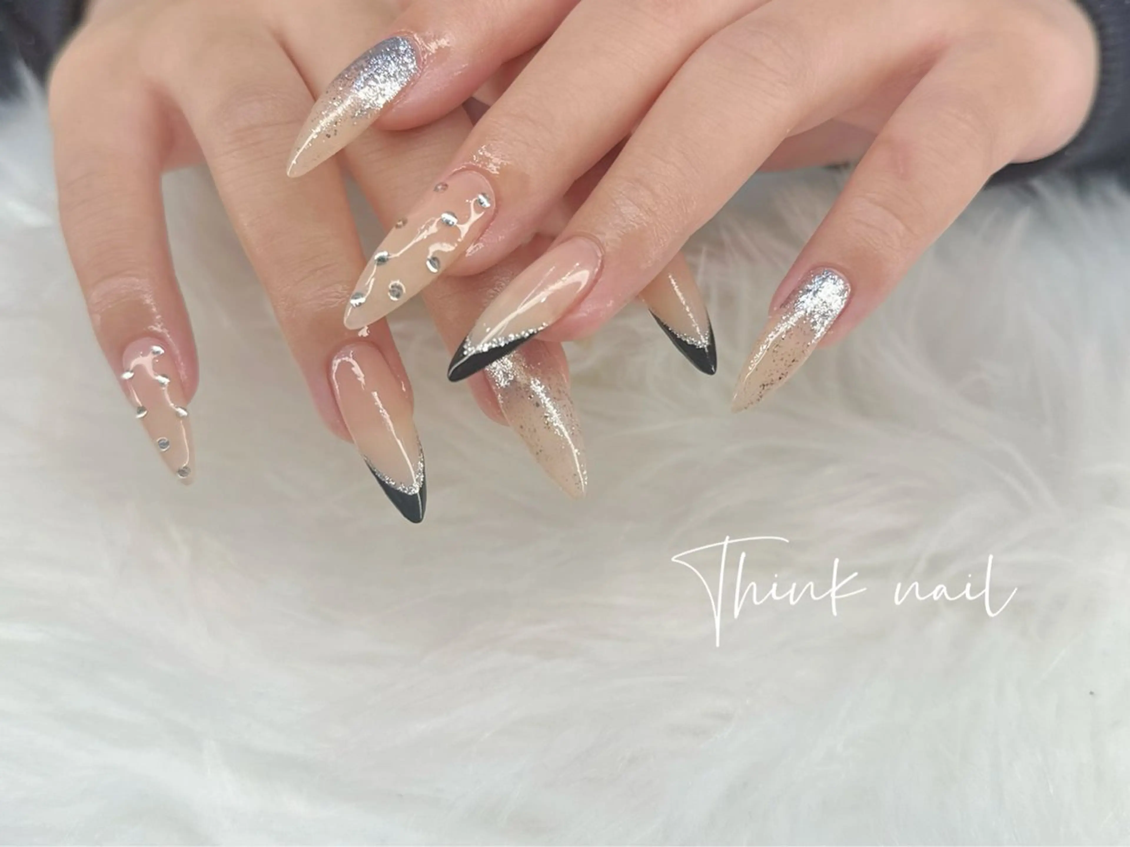 ネイル 長さ出し 💖Think nail💖のネイルデザイン