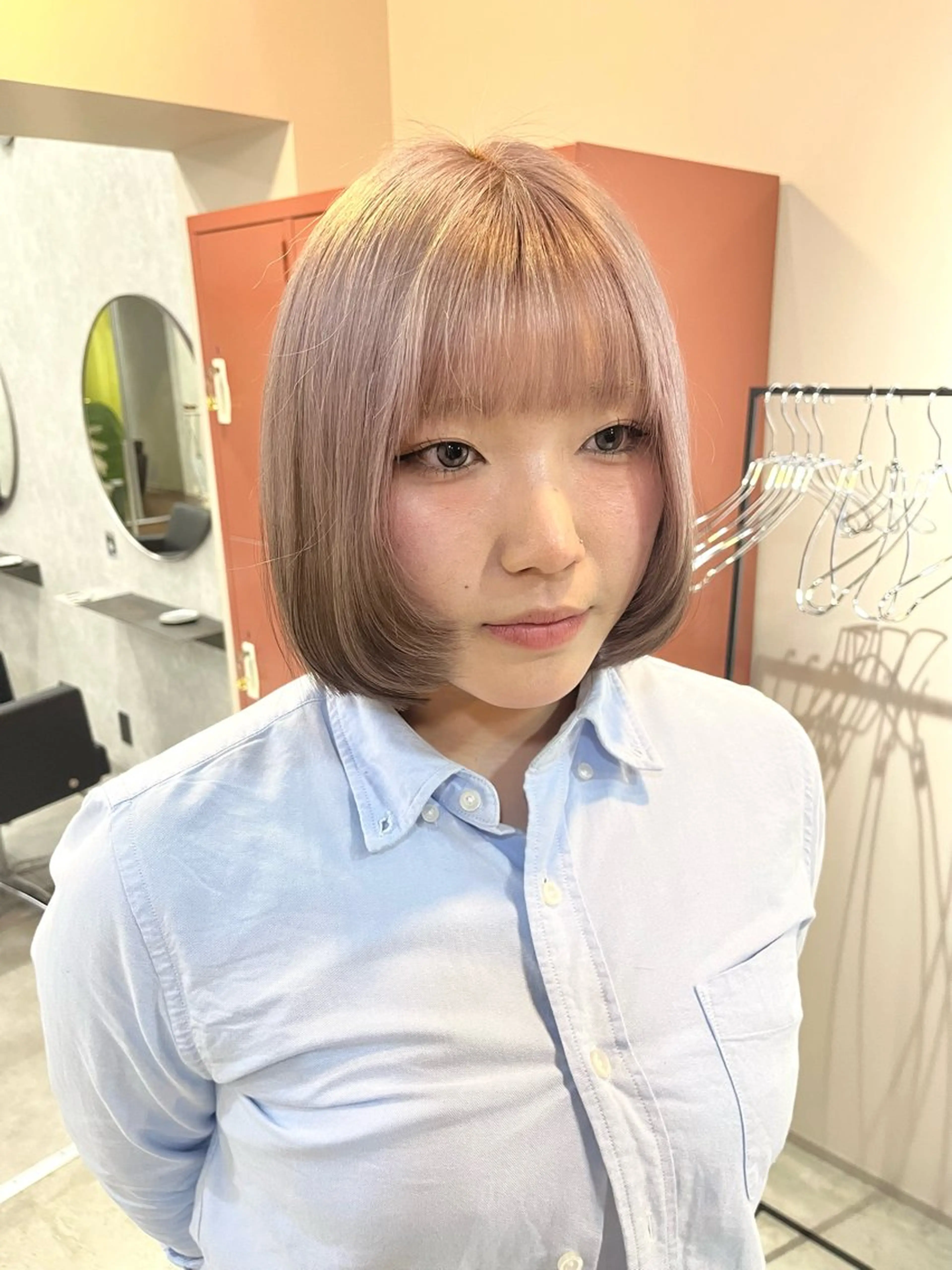 ショート カラー 暖色ハイトーン特化 🥇Mioのヘアスタイル