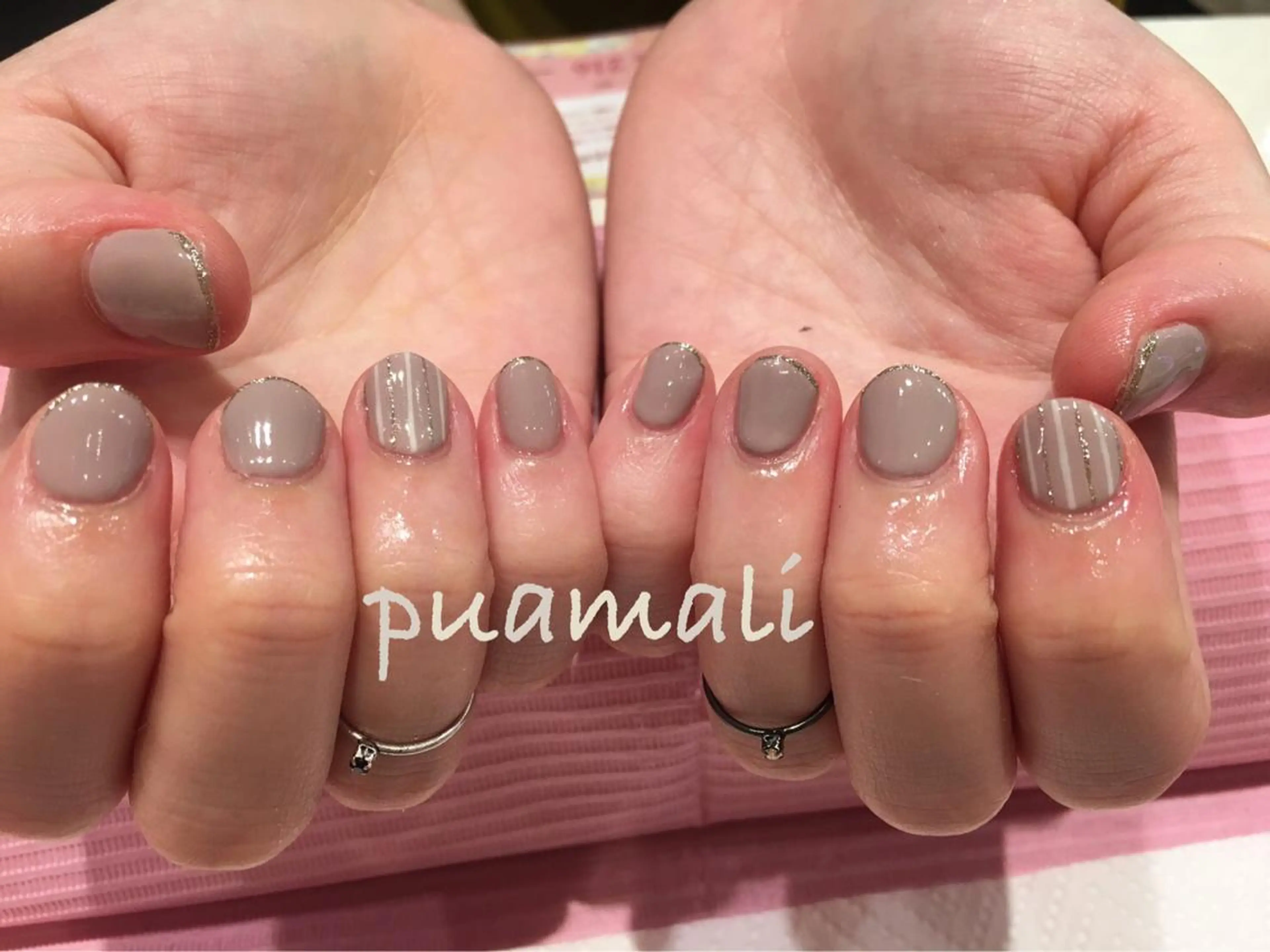 ネイル ラメ(グリッター) Puameli プアメリのネイルデザイン