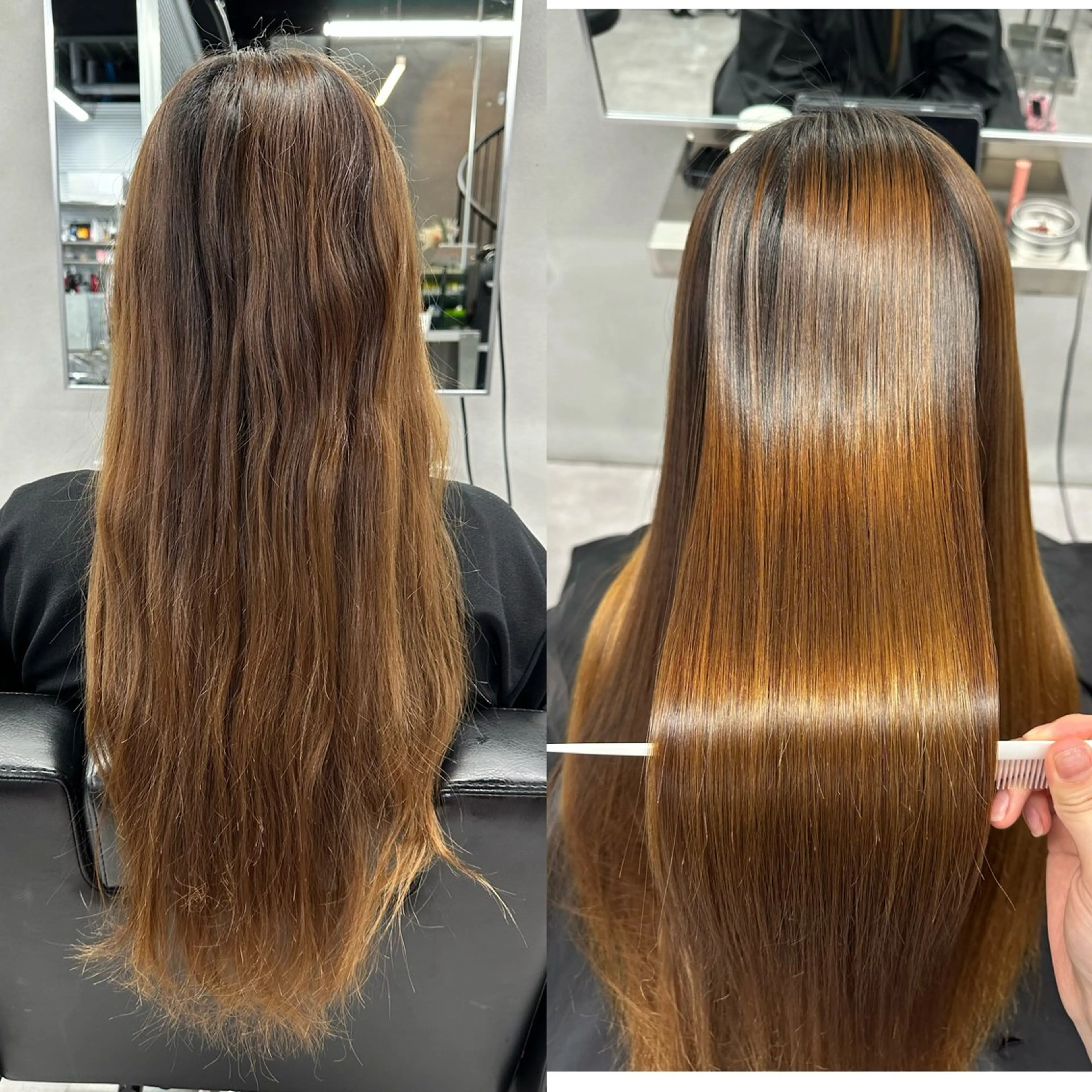 ロング 縮毛矯正 トリートメント 縮毛矯正/IROHA 🌷るかのヘアスタイル