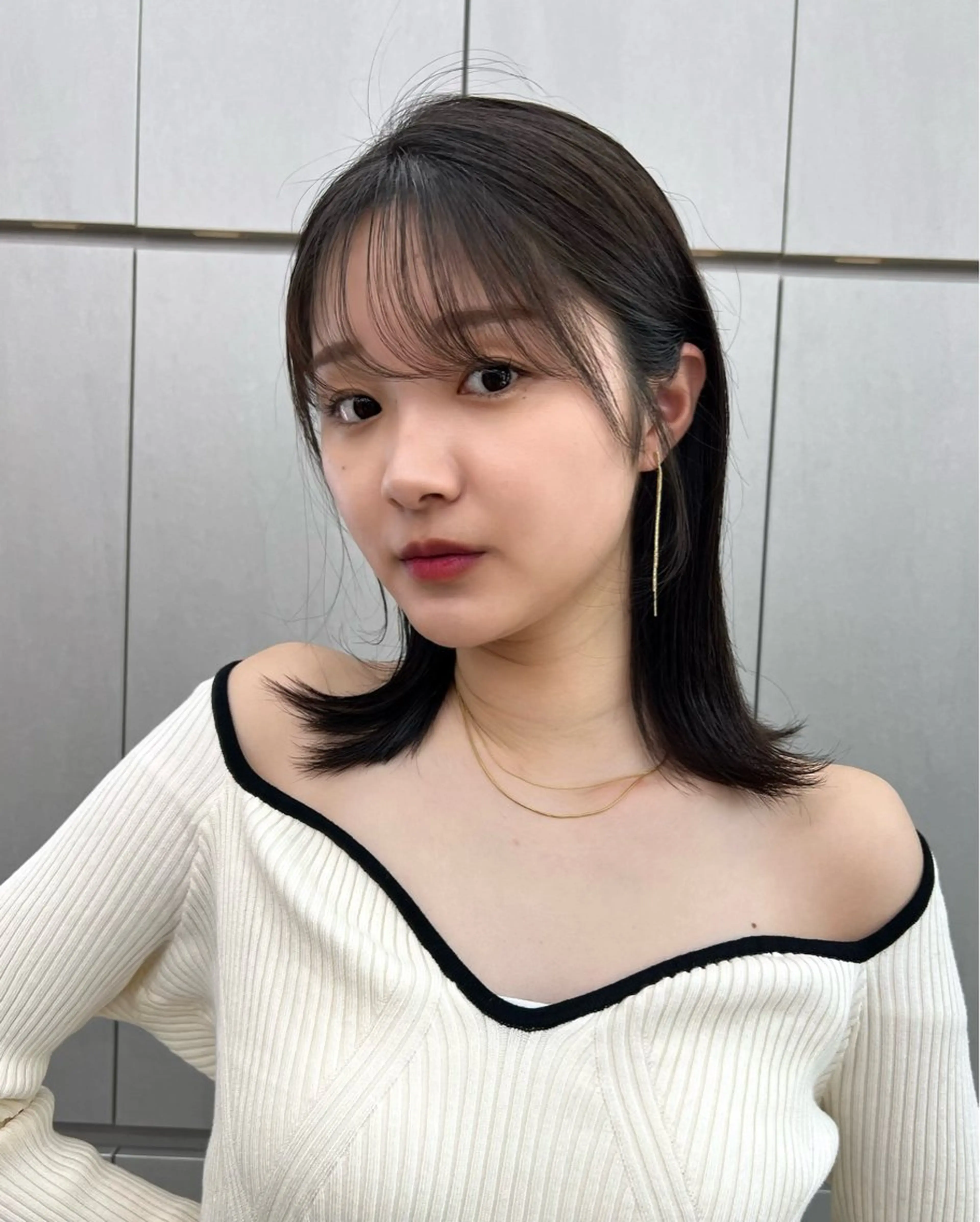 ミディアム 宮嶋 蓮のヘアスタイル