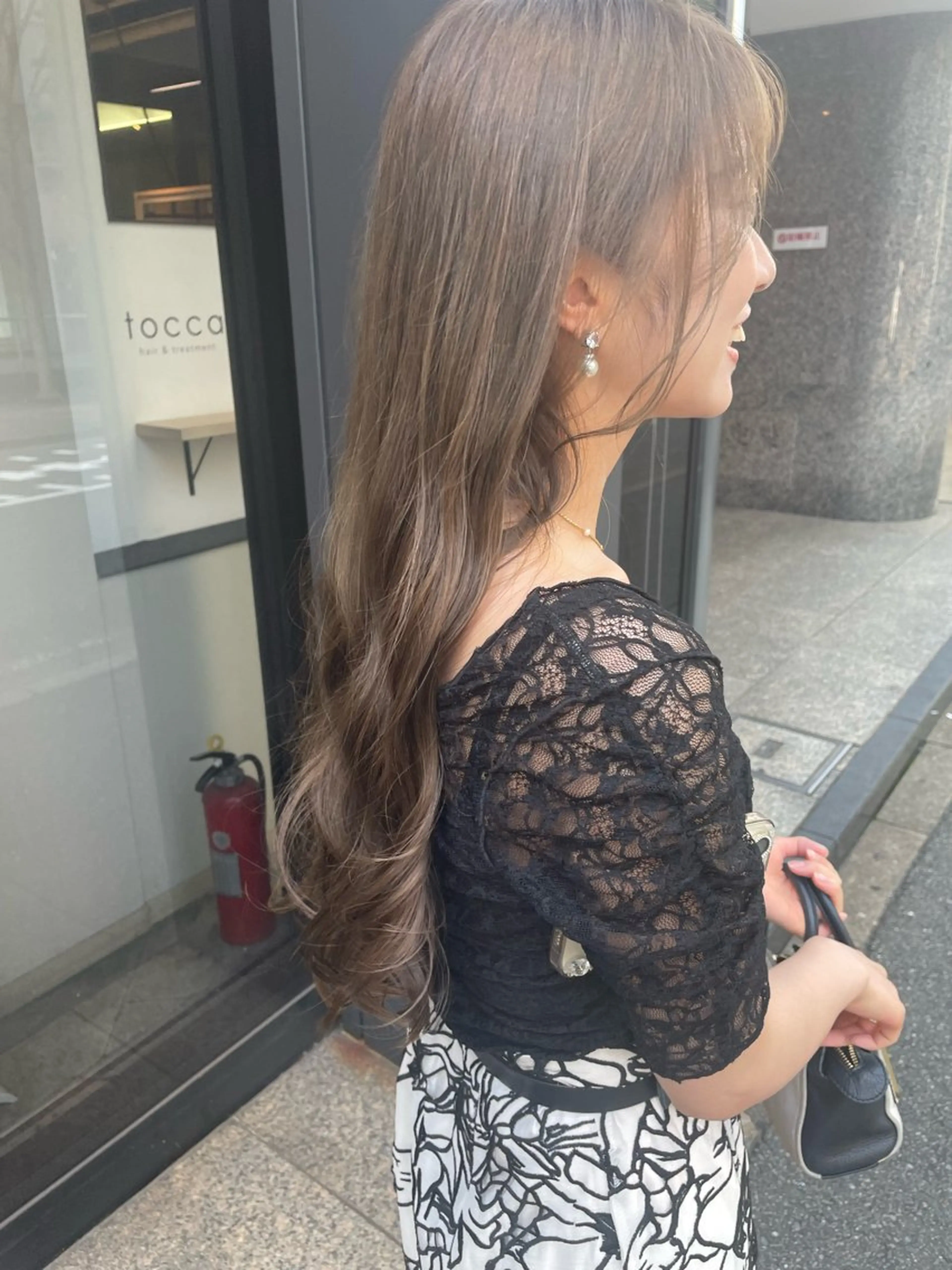 ロング カラー なかしま まなかのヘアスタイル