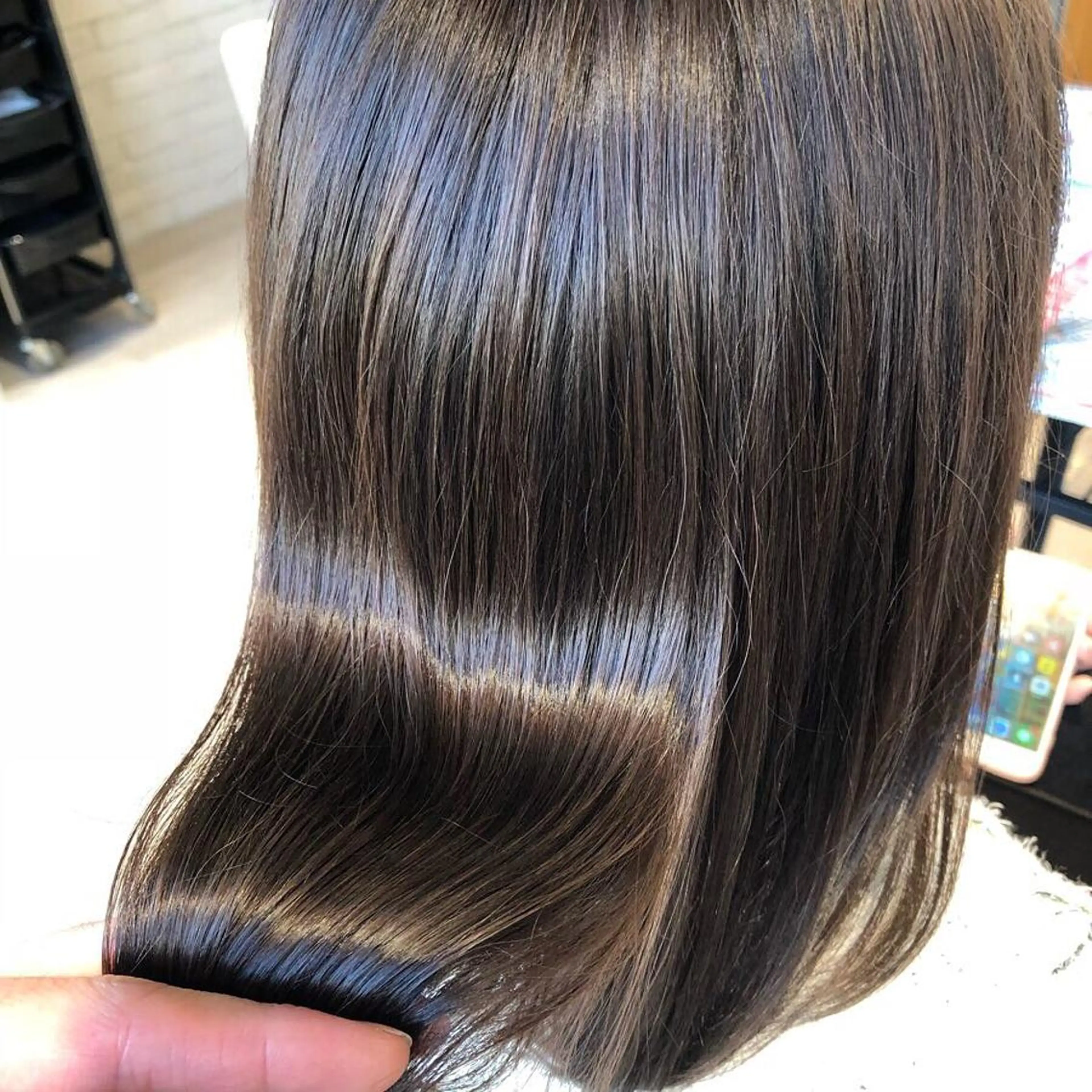 ミディアム カラー 金子 富士のヘアスタイル