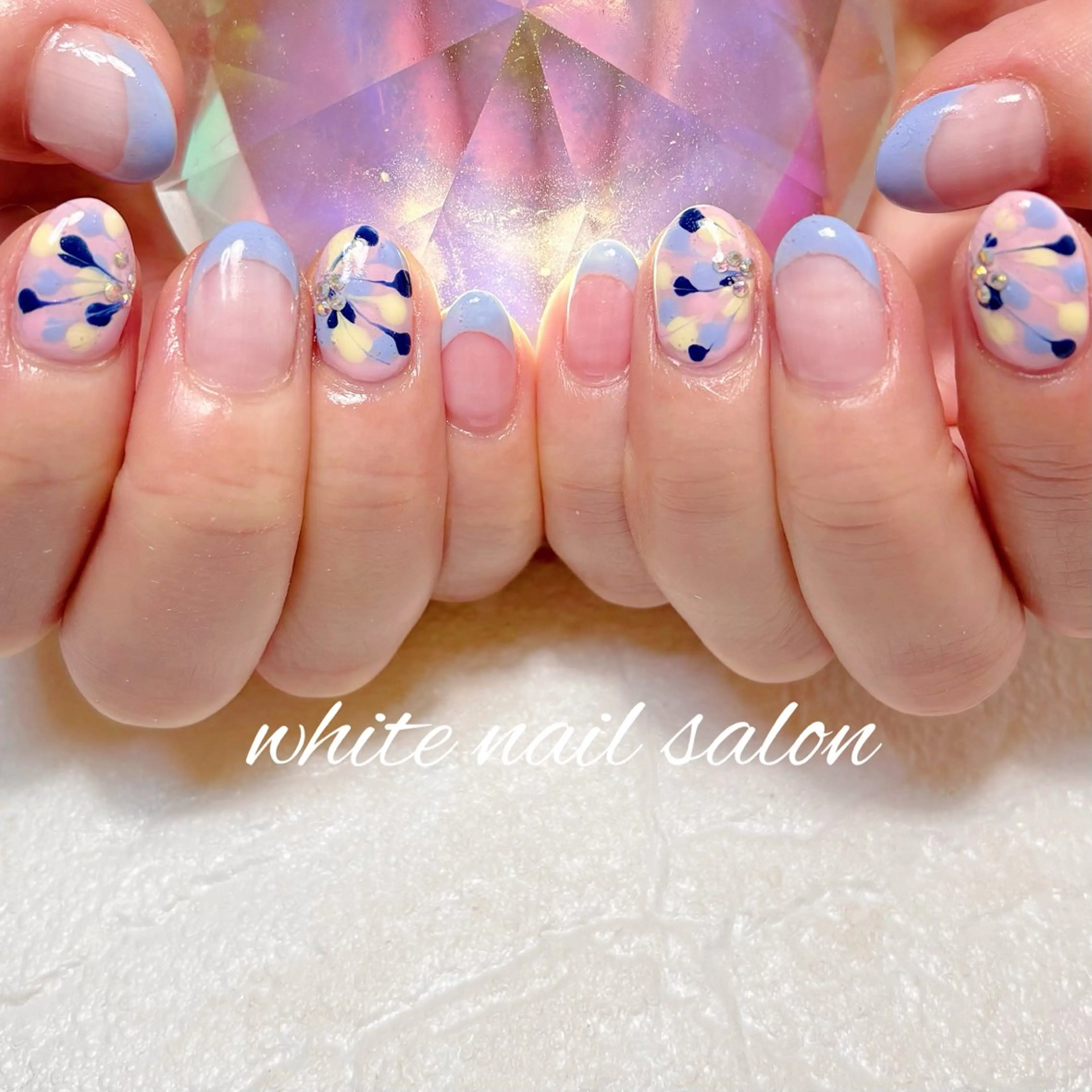 ネイル フットネイル ラメ(グリッター) ハンドネイル white nail salonのネイルデザイン