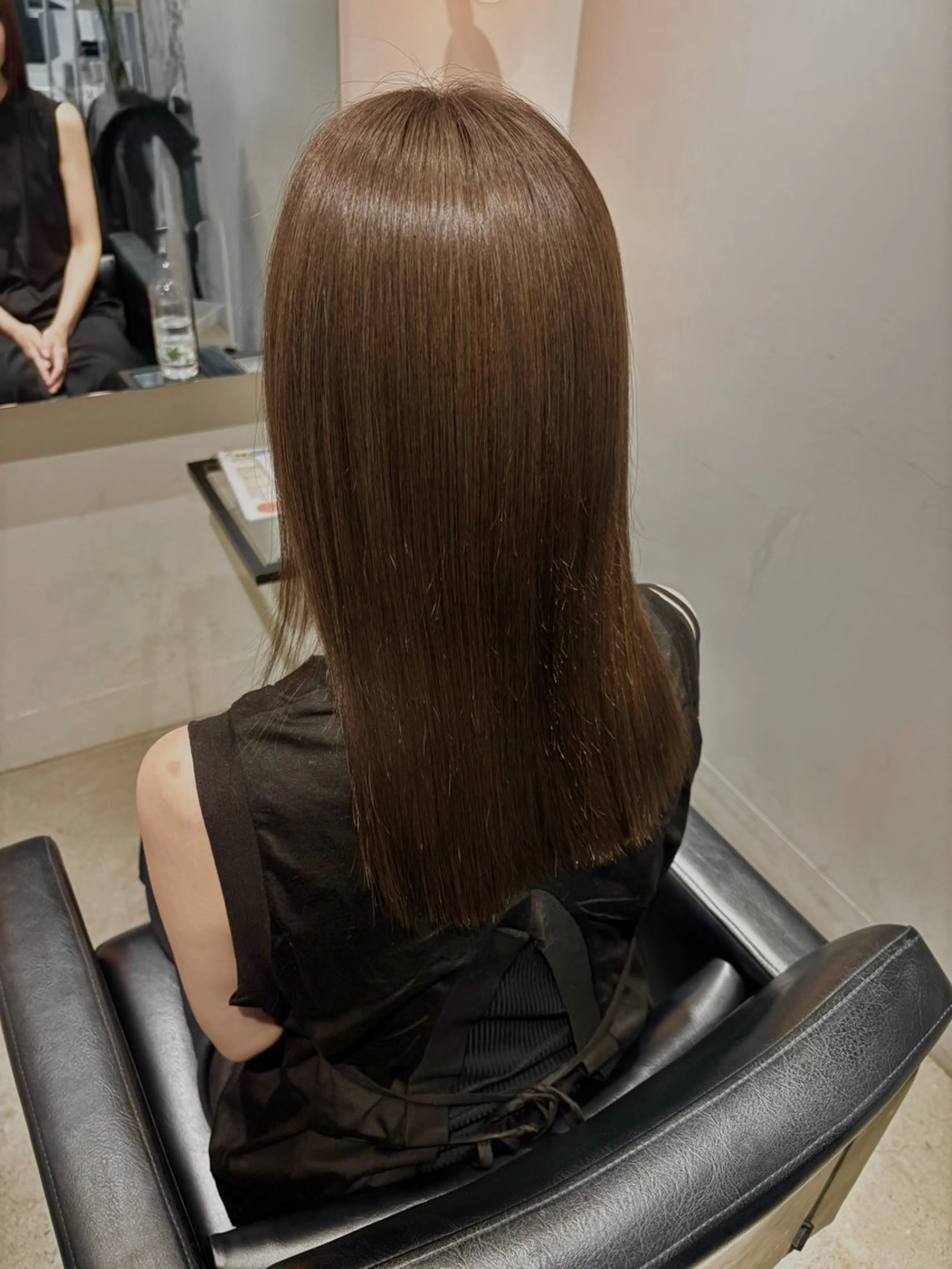 セミロング カラー ブラウンカラー 枚方/ブリーチモデル /パーマモデル募集のヘアスタイル