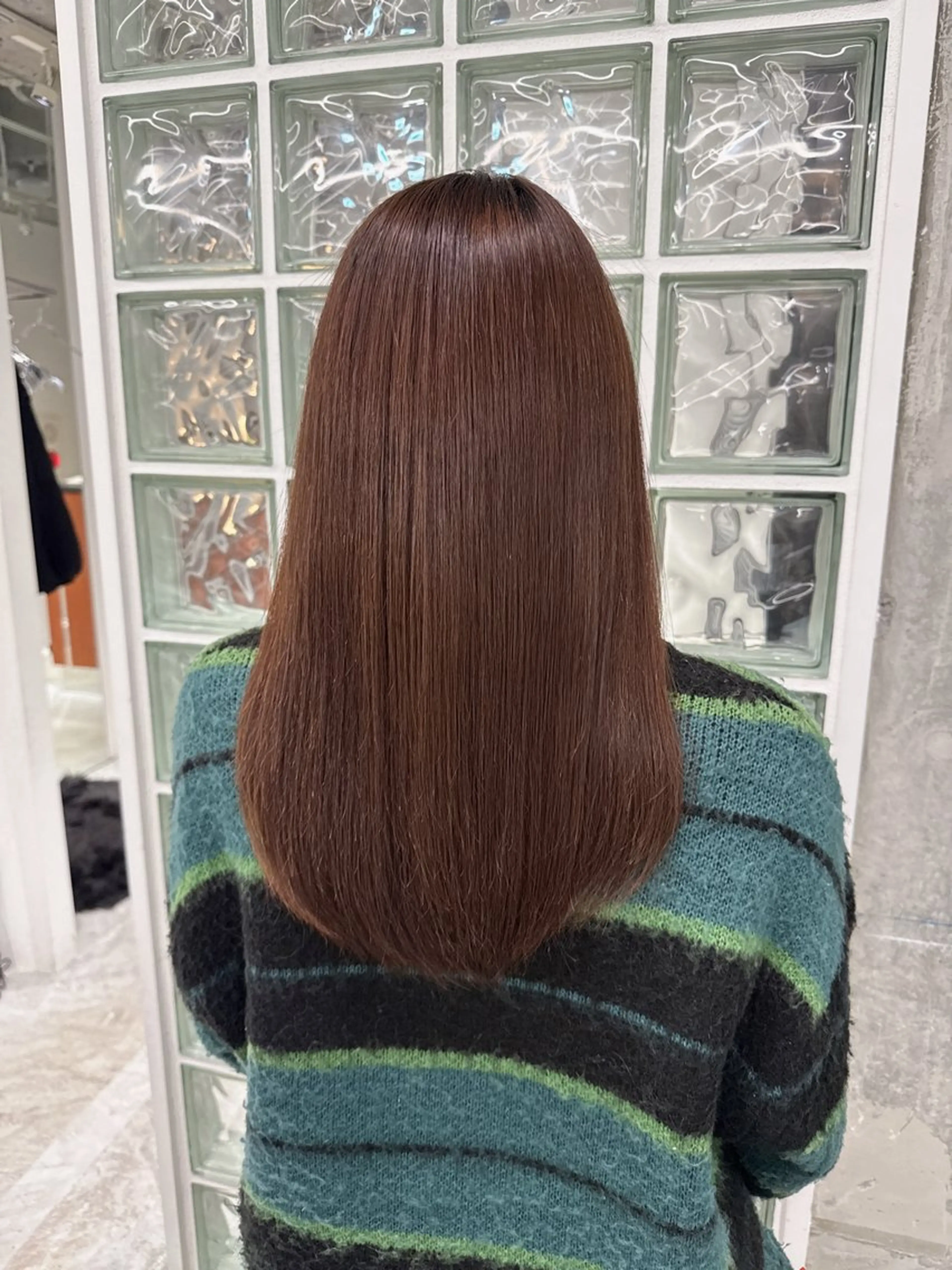 縮毛矯正 秋永 鈴のヘアスタイル