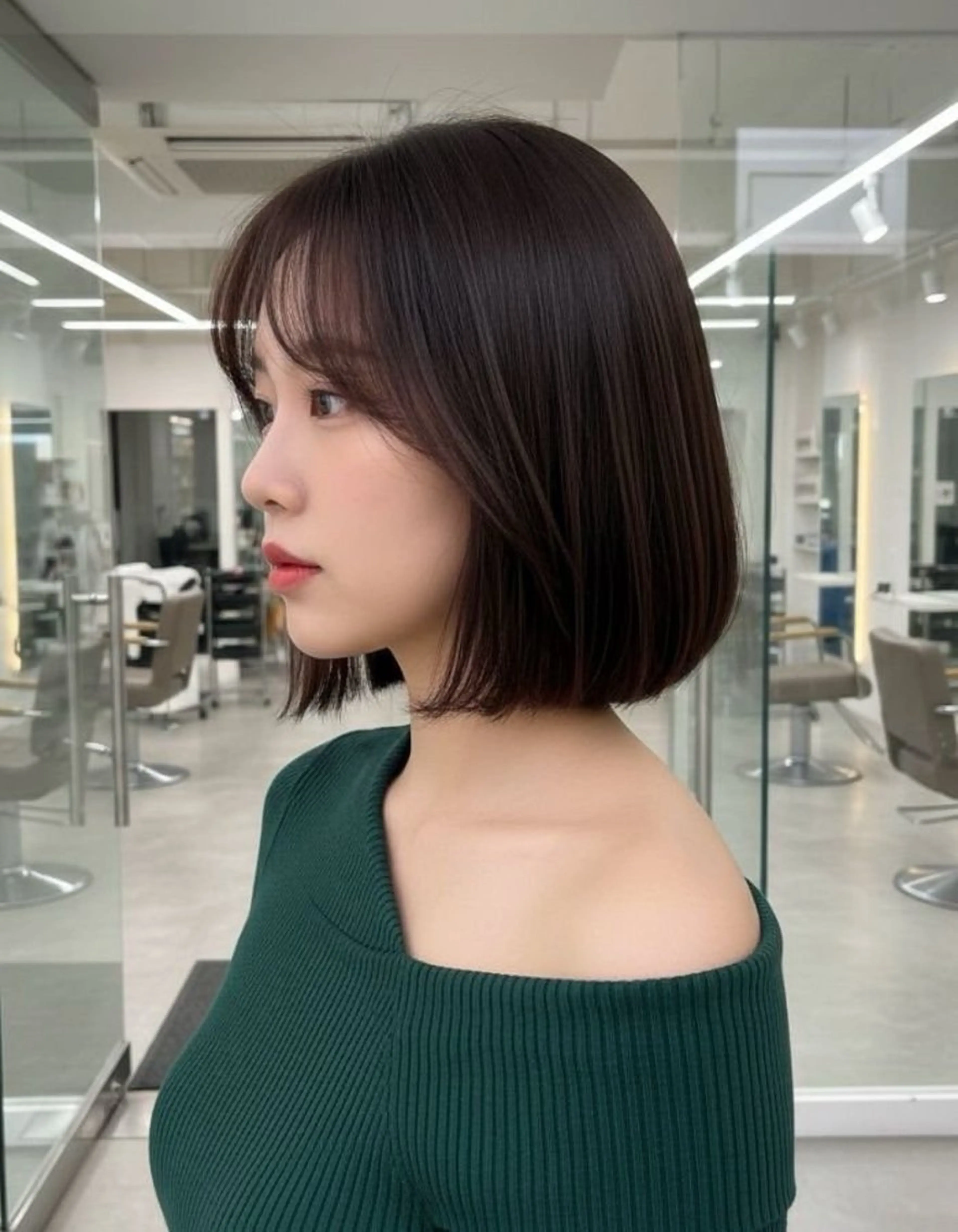 ミディアム カット ヘアカラー brace 小笹花純のヘアスタイル