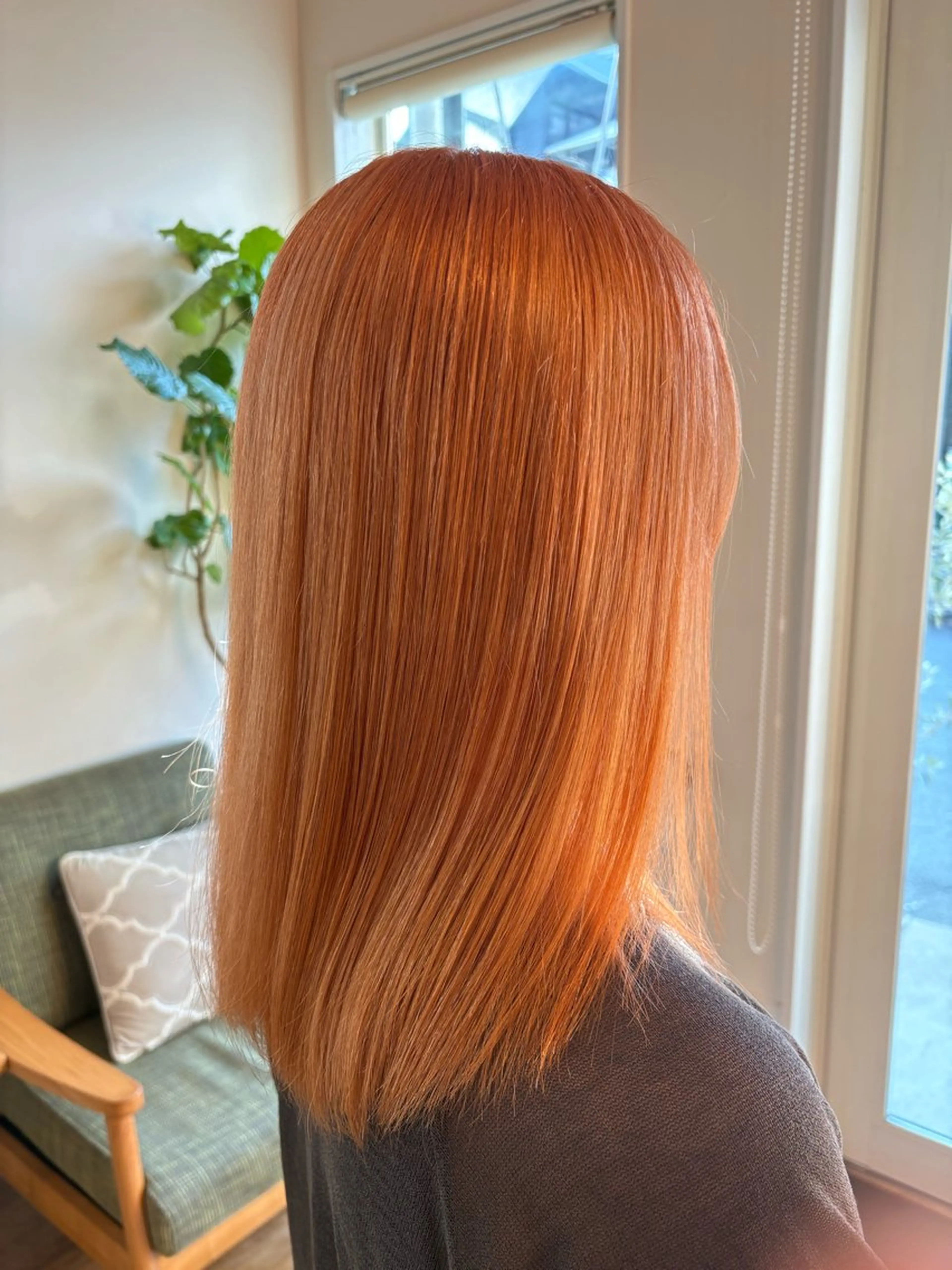 カラー ダブルカラー オレンジ ritrovo/ Maiのヘアスタイル