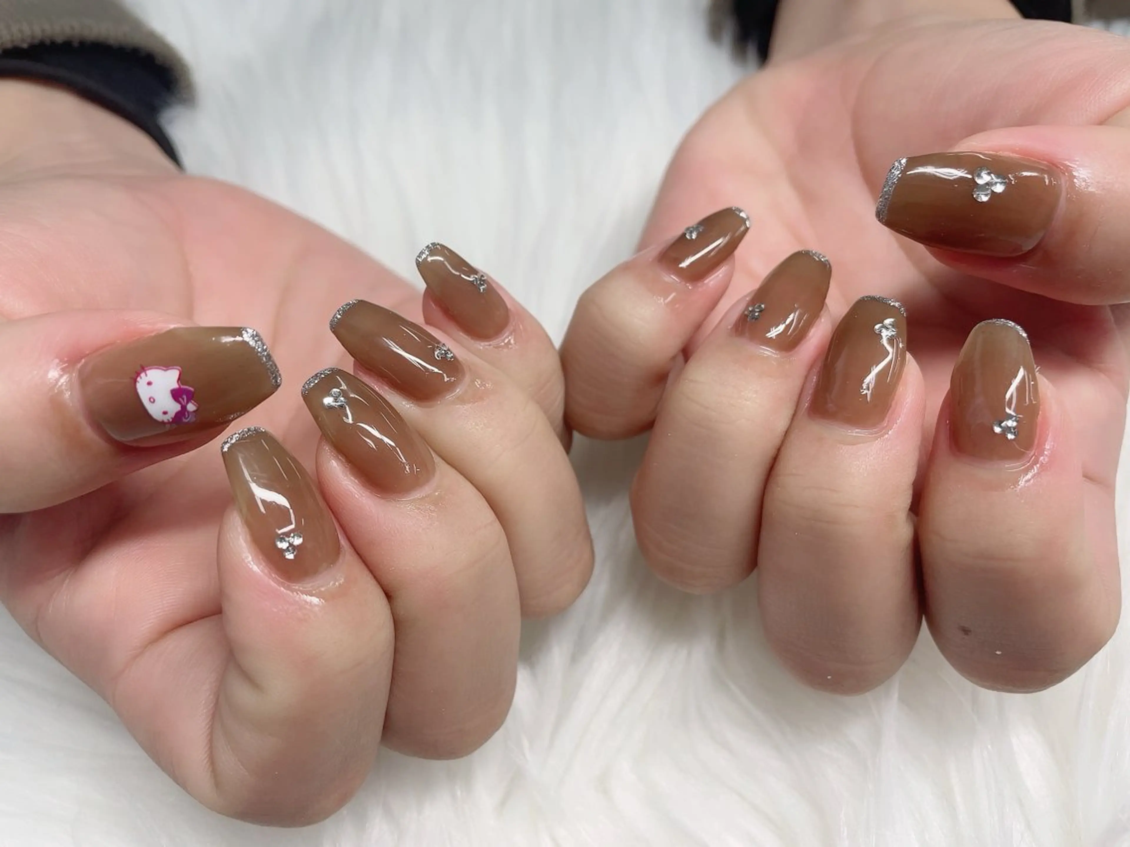 ネイル ラメ(グリッター) ストーンネイル ハンドネイル yumiko katoのネイルデザイン