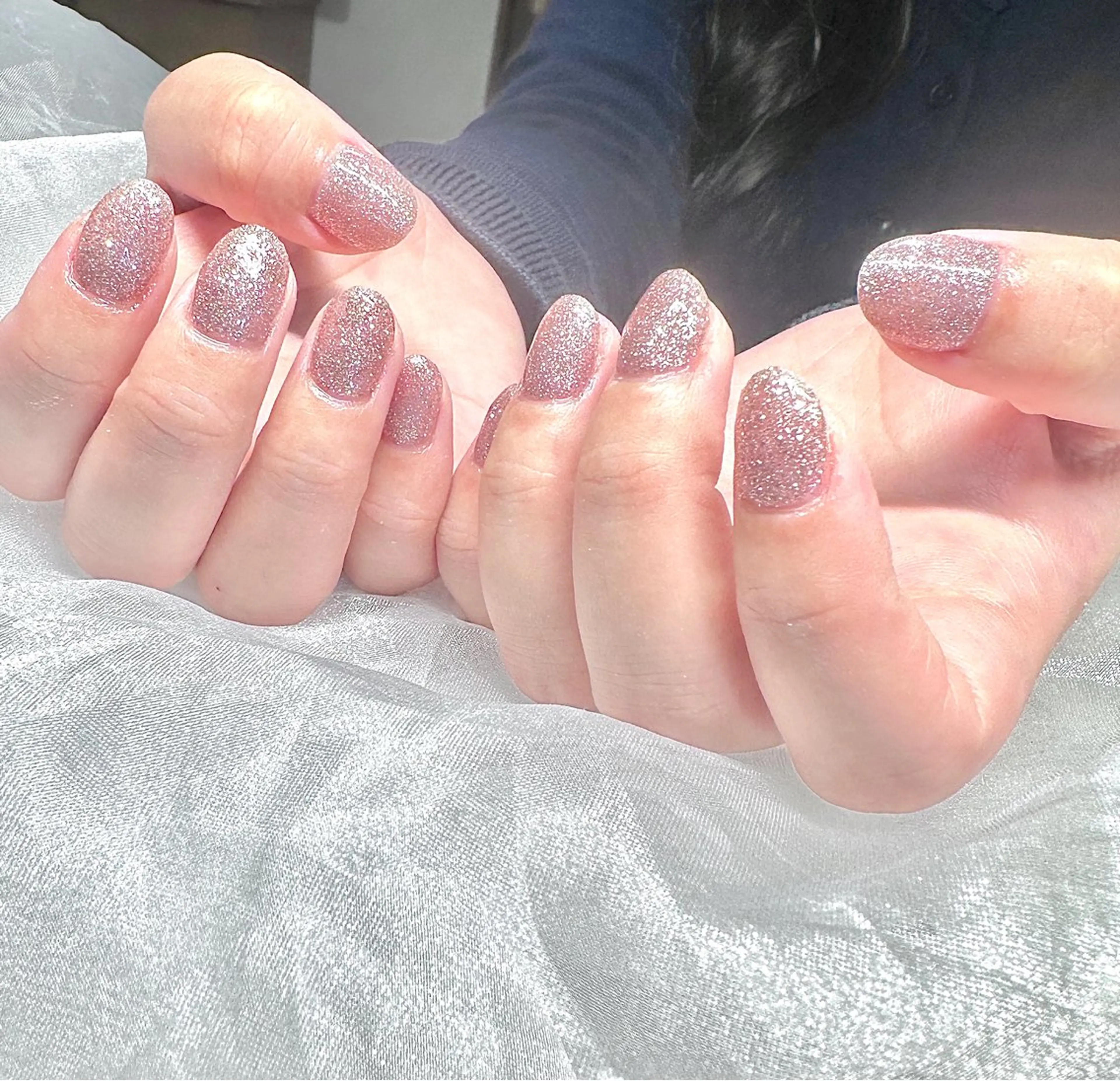 ワンカラー(マグネット/チーク/ミラー・オーロラ/グラデーションネイルに変更➕500円)の写真