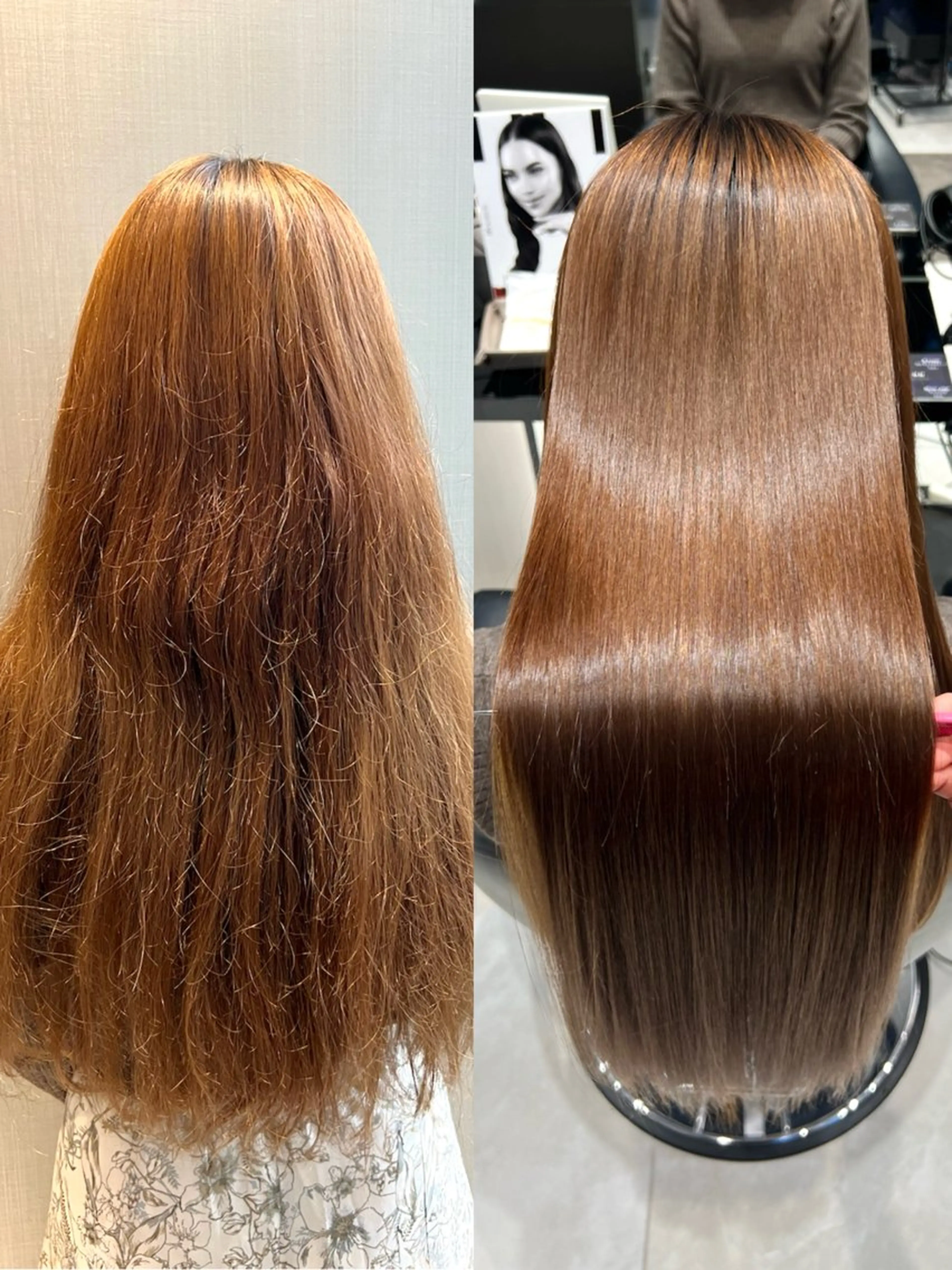 ロング カット 縮毛矯正 トリートメント 美髪矯正/髪質改善 /艶髪/千田理名🪞のヘアスタイル