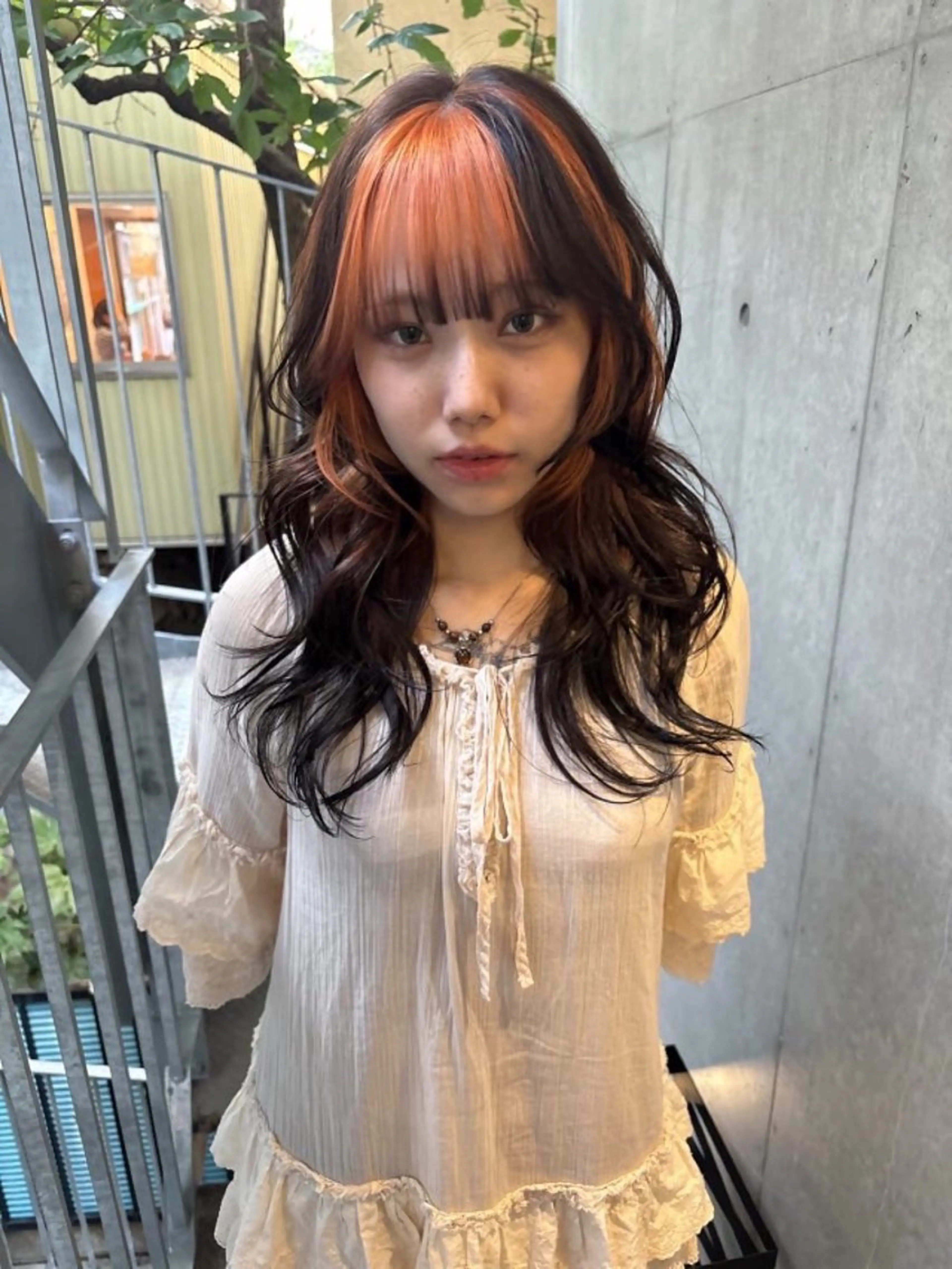 ロング カラー カット ヘアカラー トリートメント yuuna/ ハッシュカット🎀のヘアスタイル