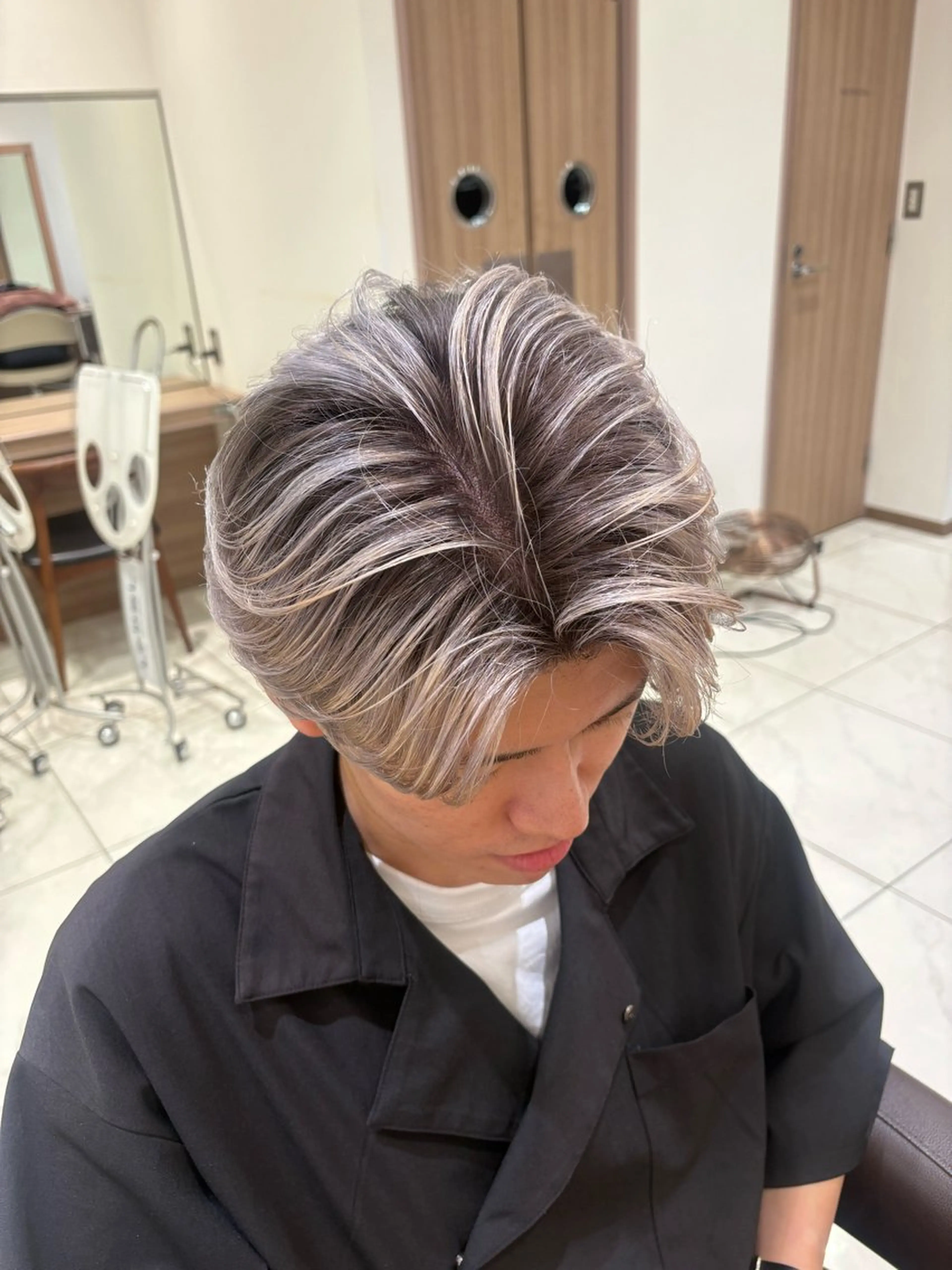 【メンズ限定】カット+バレイヤージュ【ブリーチ1回】の写真