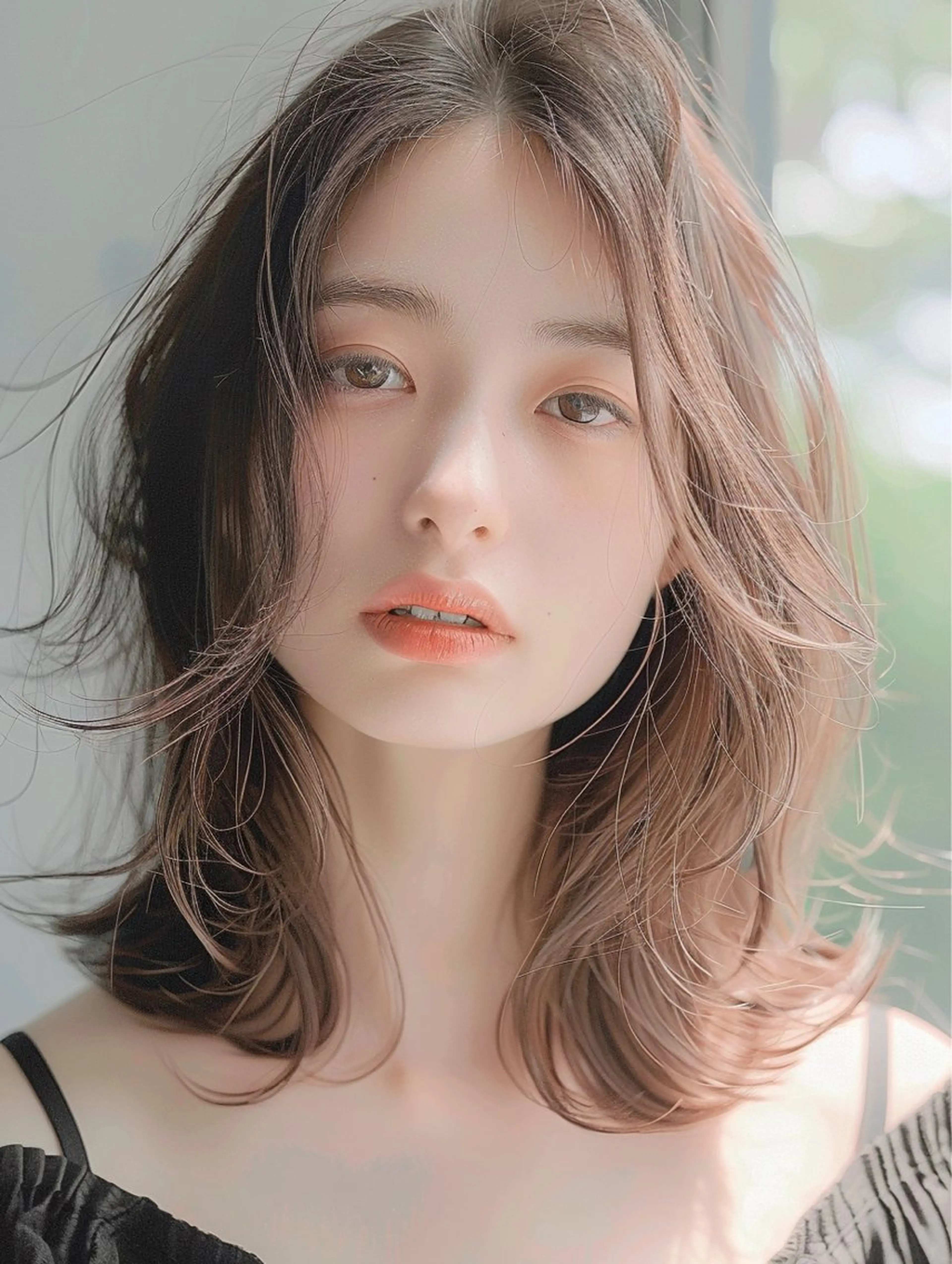 ロング カット ヘアカラー 顔周りの似合わせ特化 井手麻梨栄のヘアスタイル