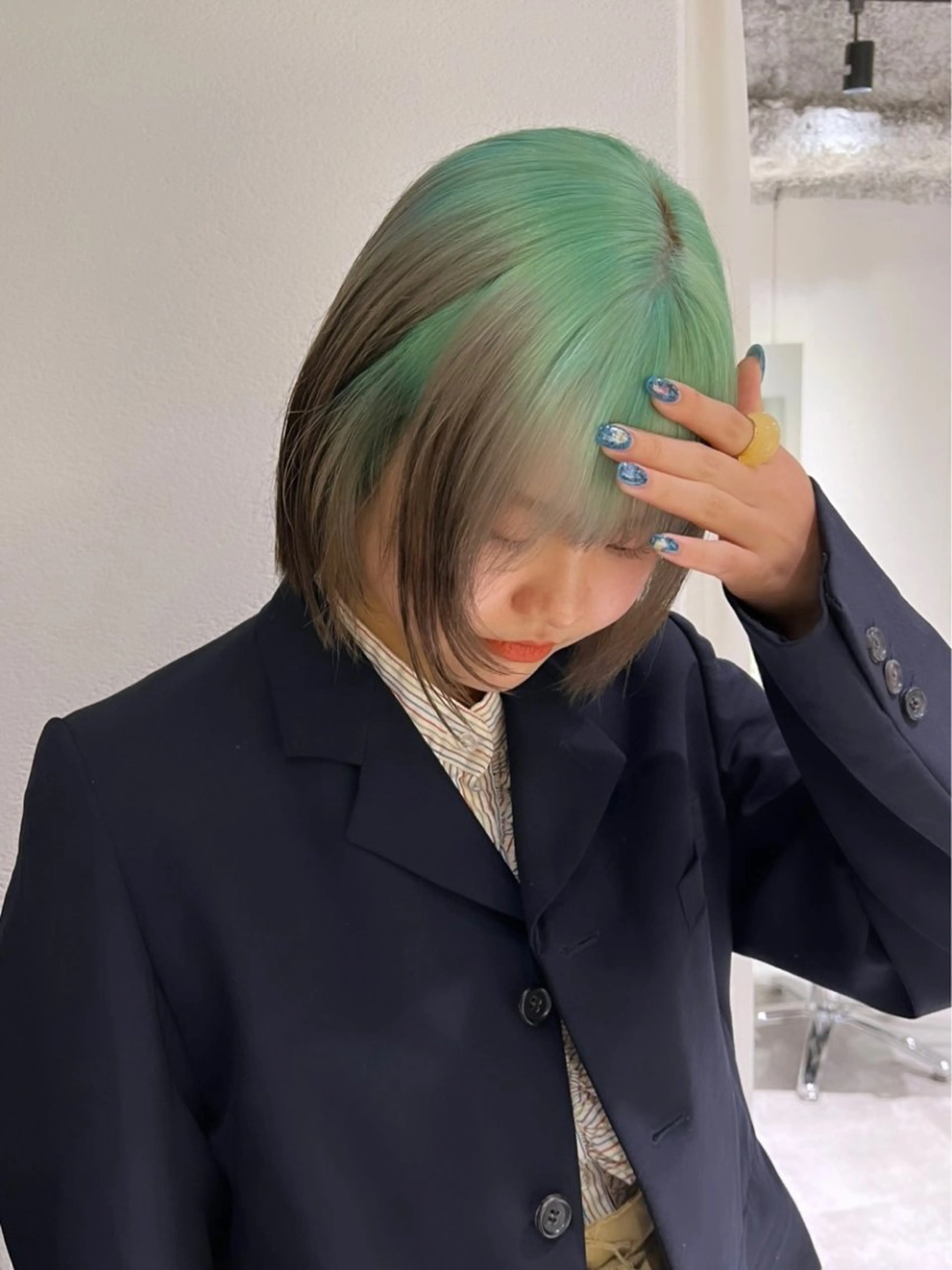 ショート カラー ブリーチ デザインカラー nendo_hair所属・ハイトーン/ボブ 🎀sonokaのヘアスタイル