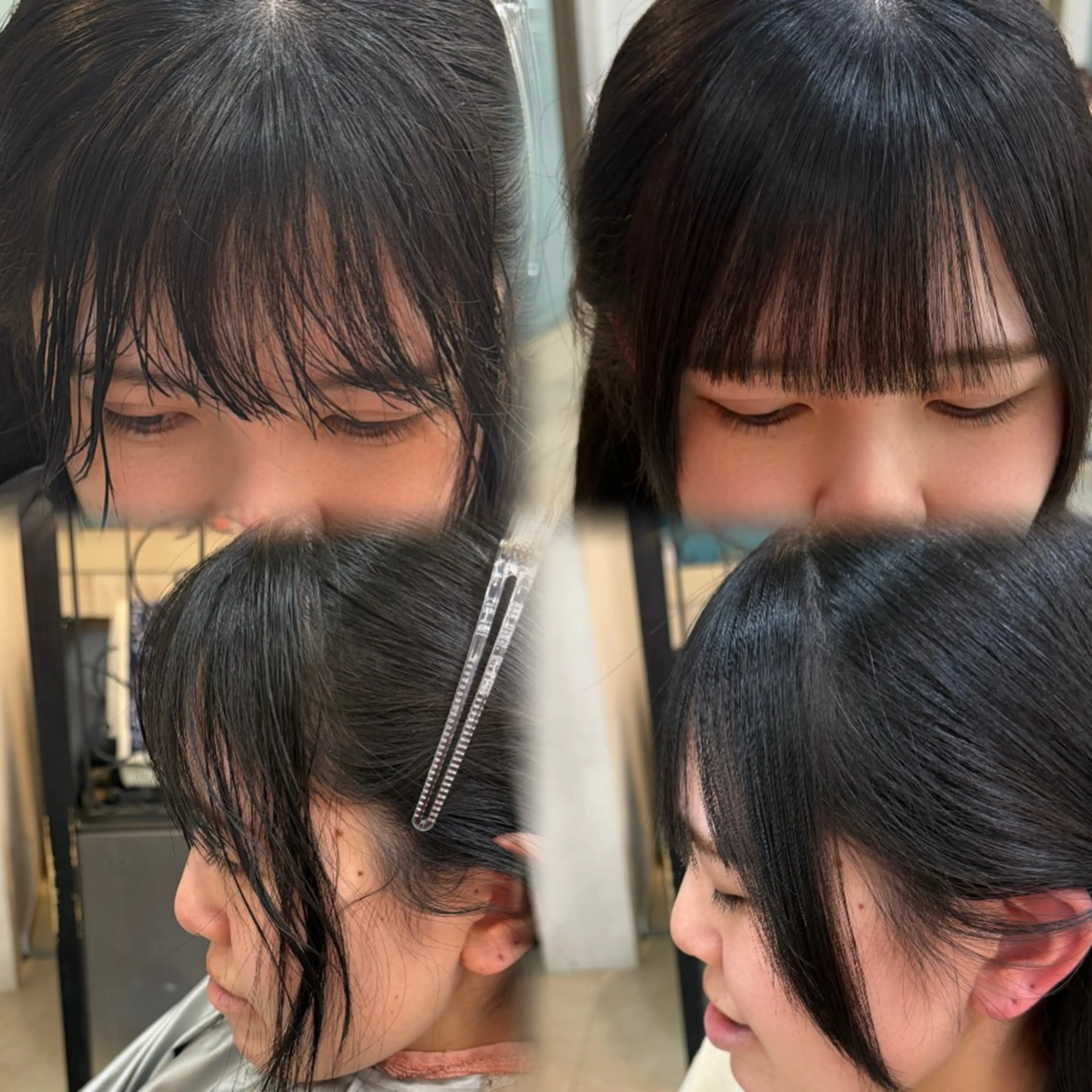 🔥脱 ピンシャキ前髪🔥前髪・顔周りナチュラルストレート&前髪カット𓂃🫧の写真