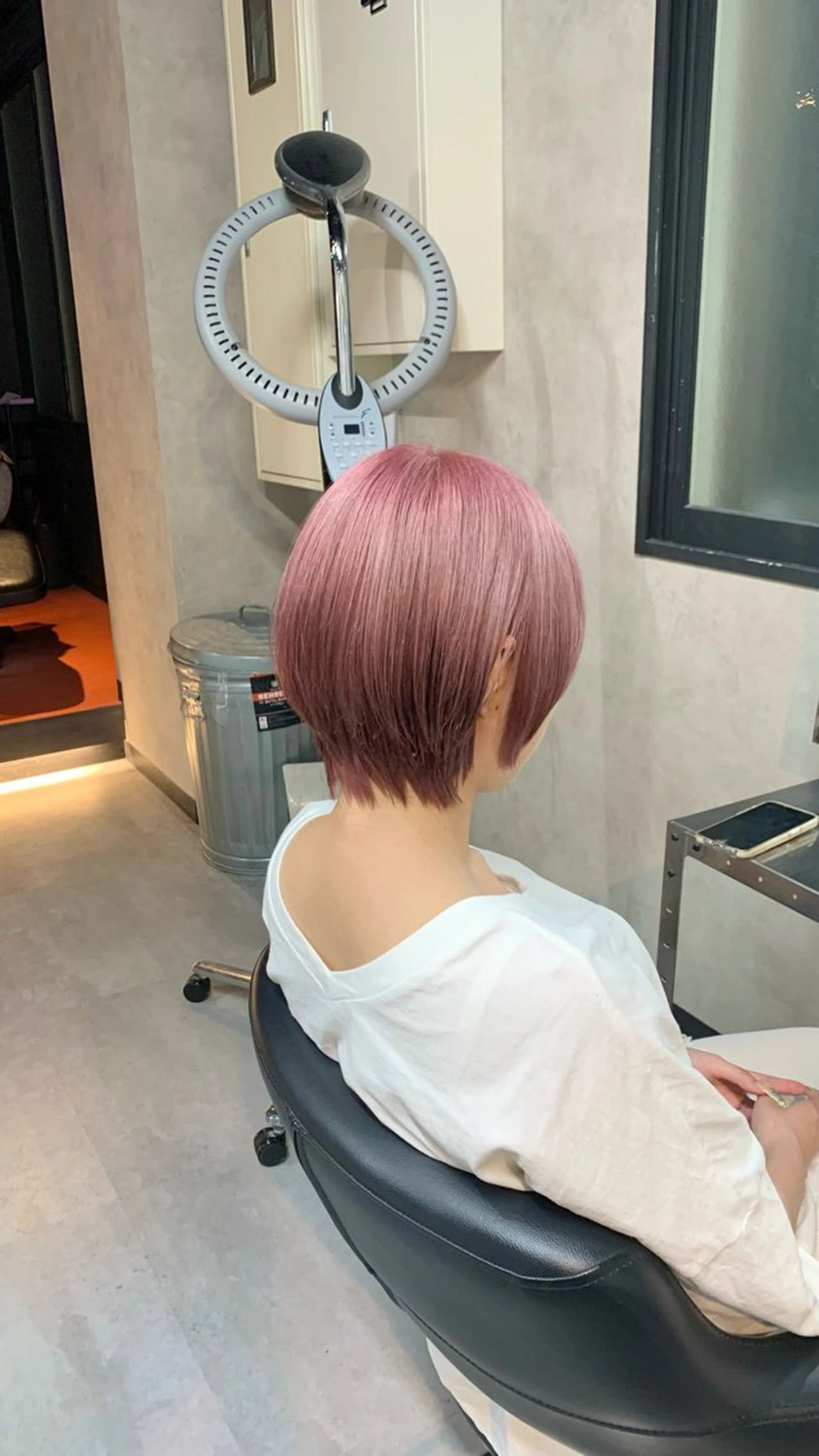 ショート カラー ピンクカラー ショートヘア カット ヘアカラー トリートメント B E C H I C O〔べち子〕のヘアスタイル