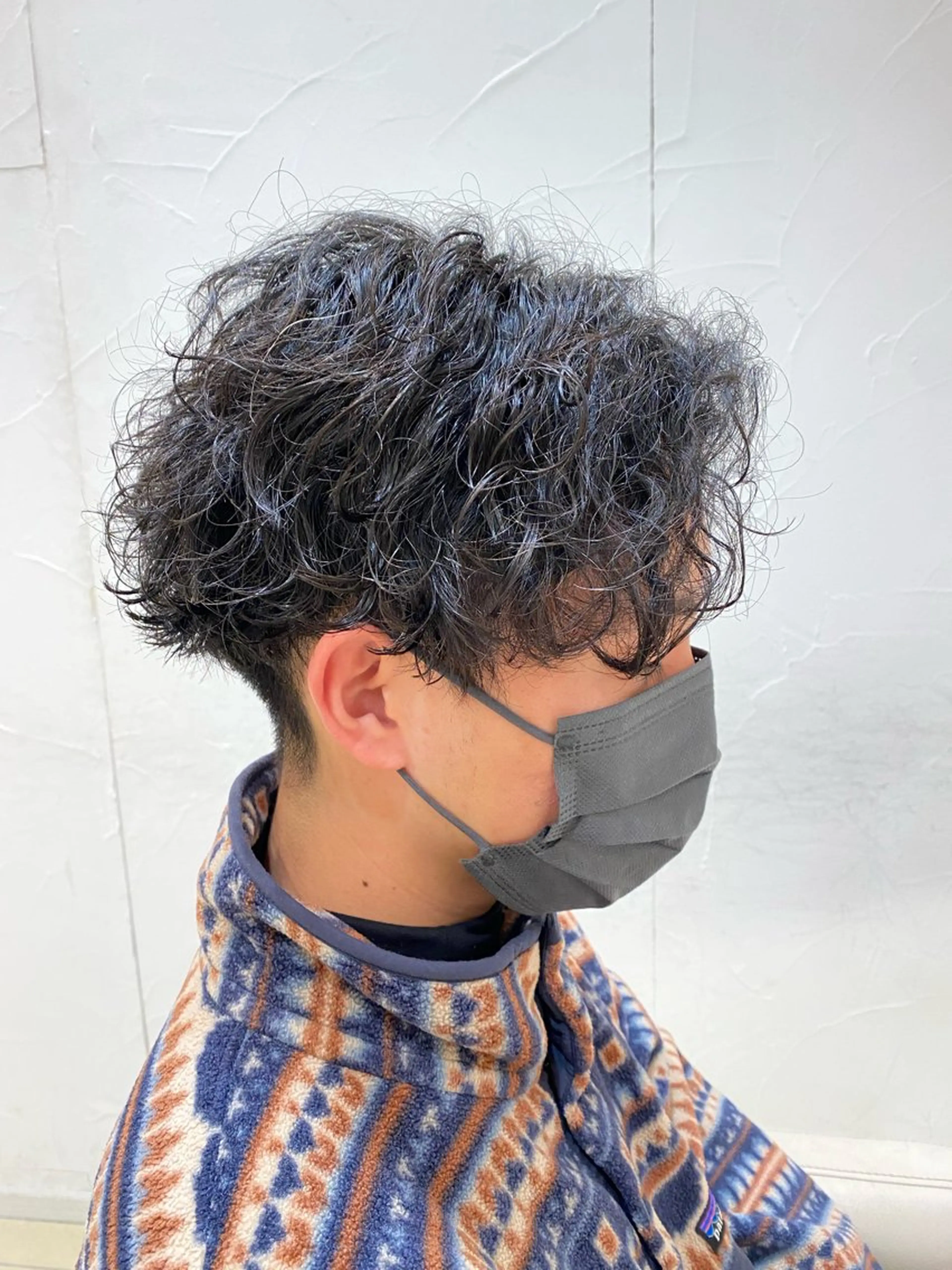 ショート パーマ メンズ カット パーマ メンズ特化型美容師 栗山勇人のヘアスタイル