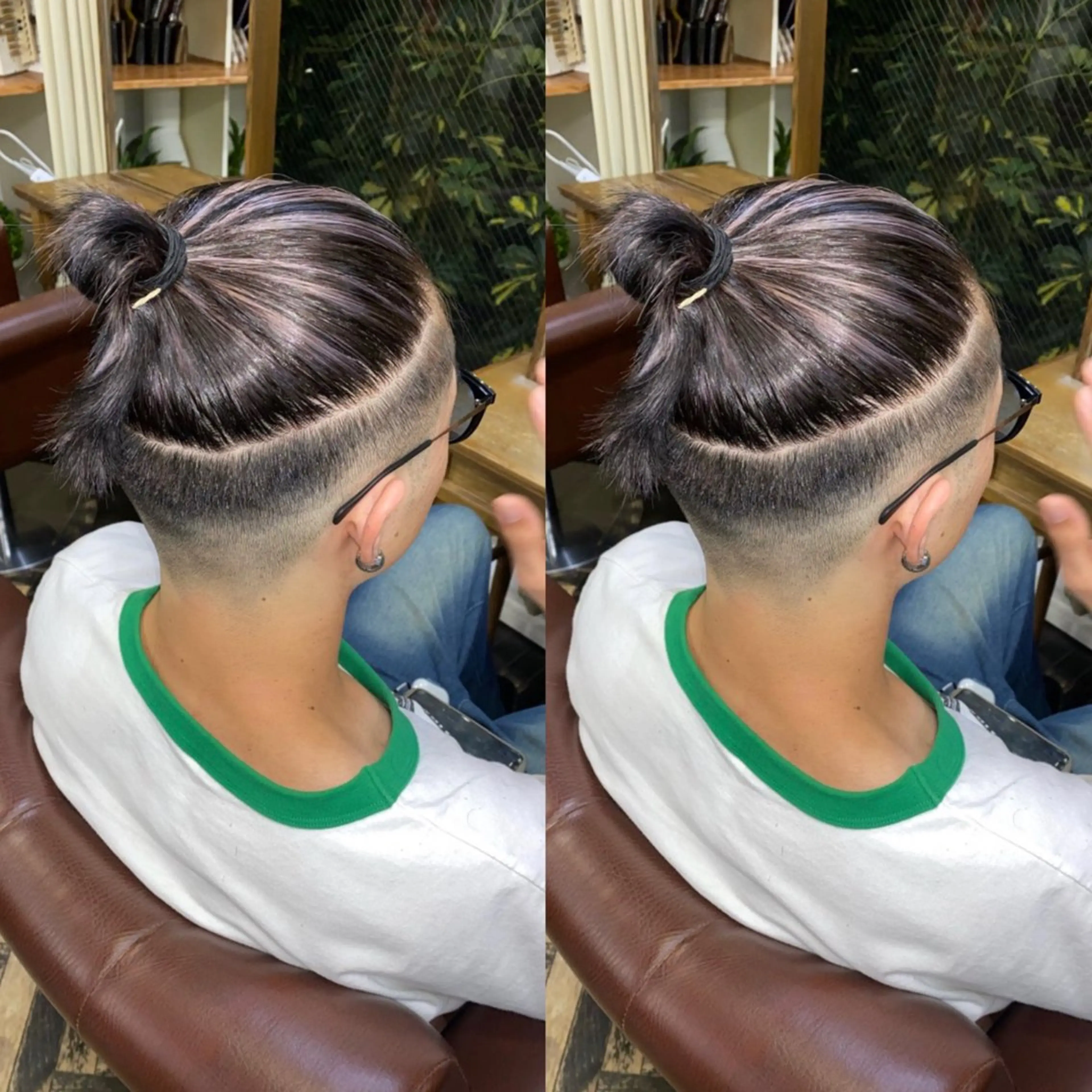 ショート カラー メンズ メンズハイライト ハイライトカラー ハイライト ヘアカラー トリートメント 💎ハイトーン/艶 カラー モエカ💎のヘアスタイル