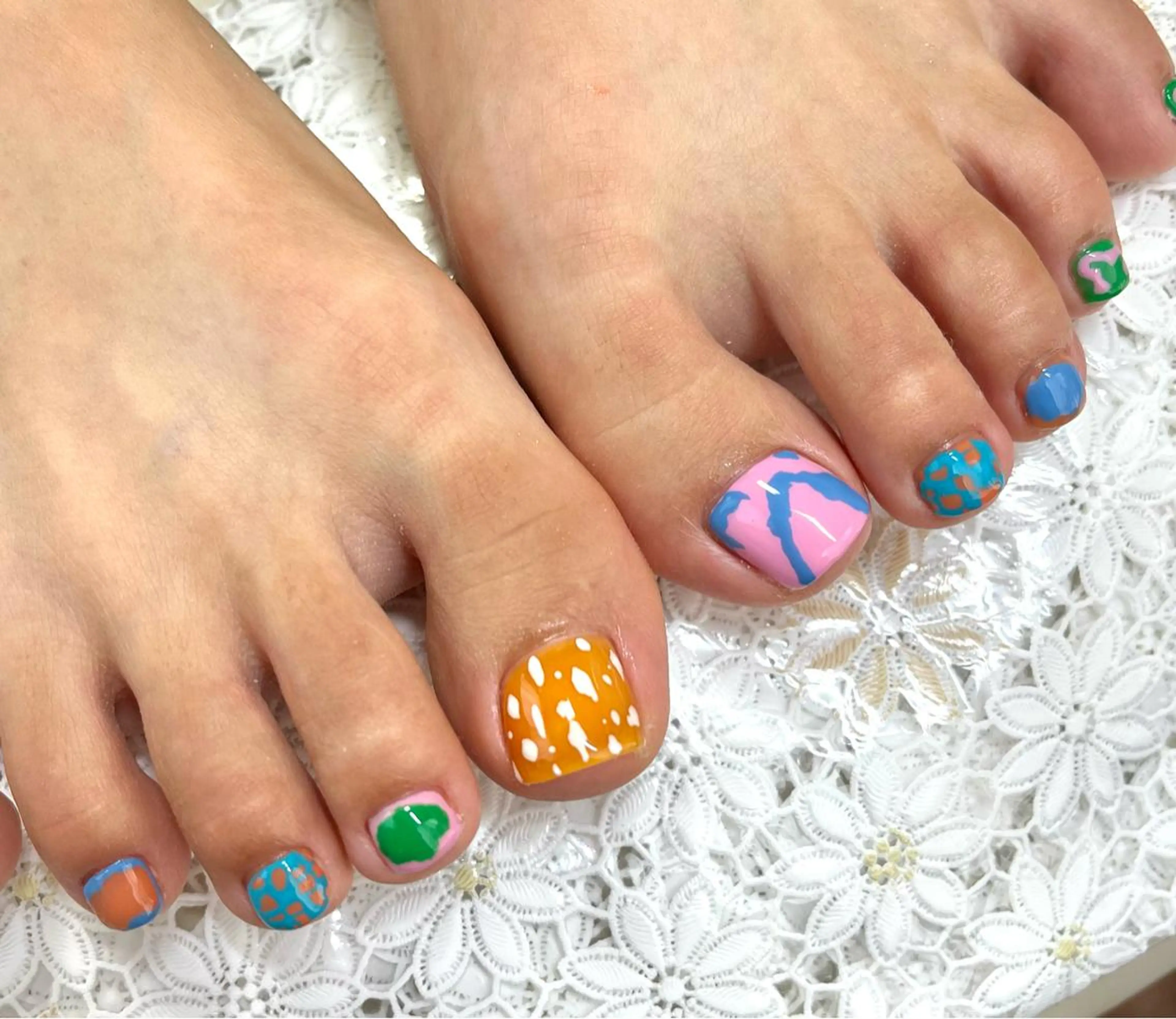 ネイル ジェルネイル 韓国ネイル パラジェル フットネイル nails' it...のネイルデザイン