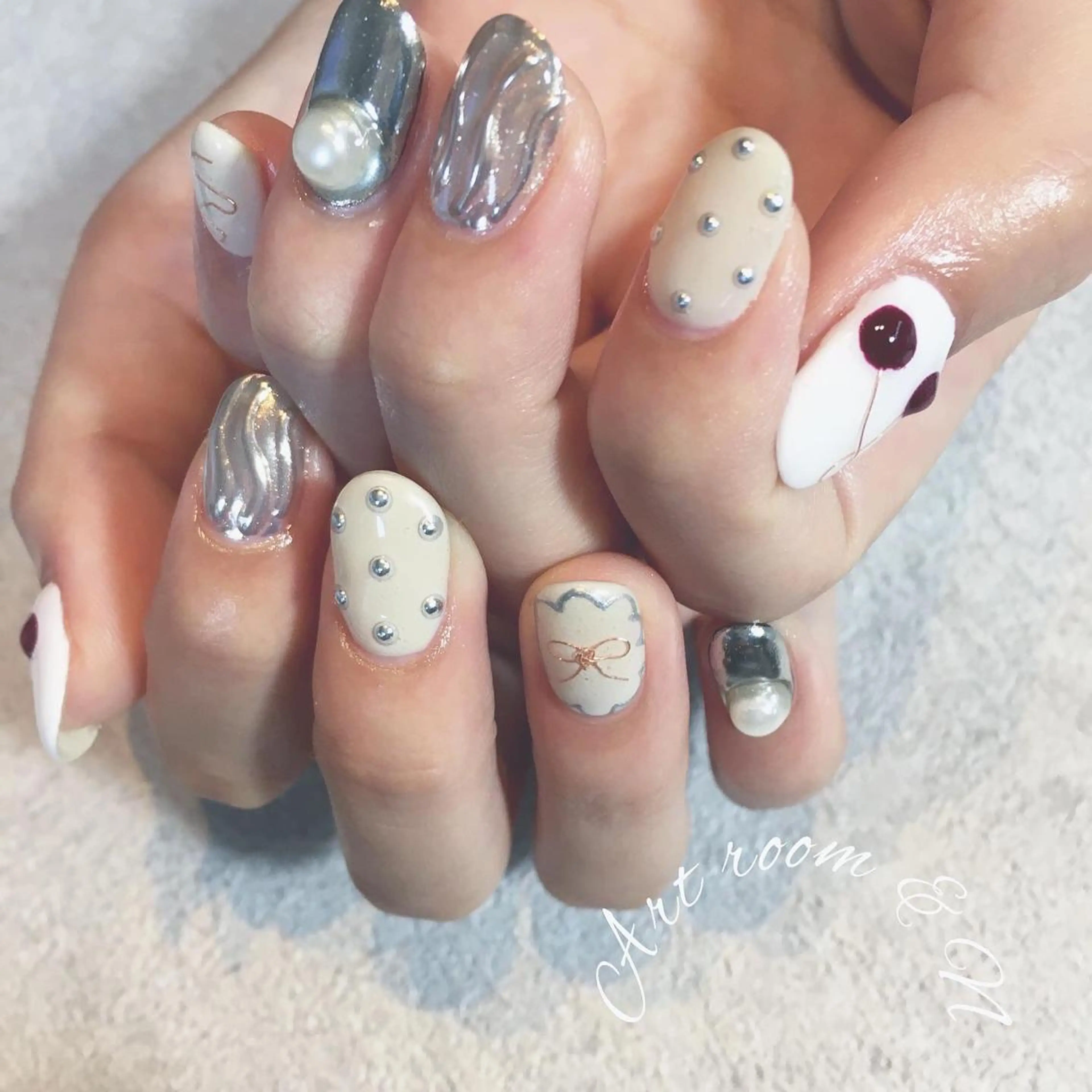 ネイル アートネイル ニュアンスネイル ショートネイル &N NANAのネイルデザイン