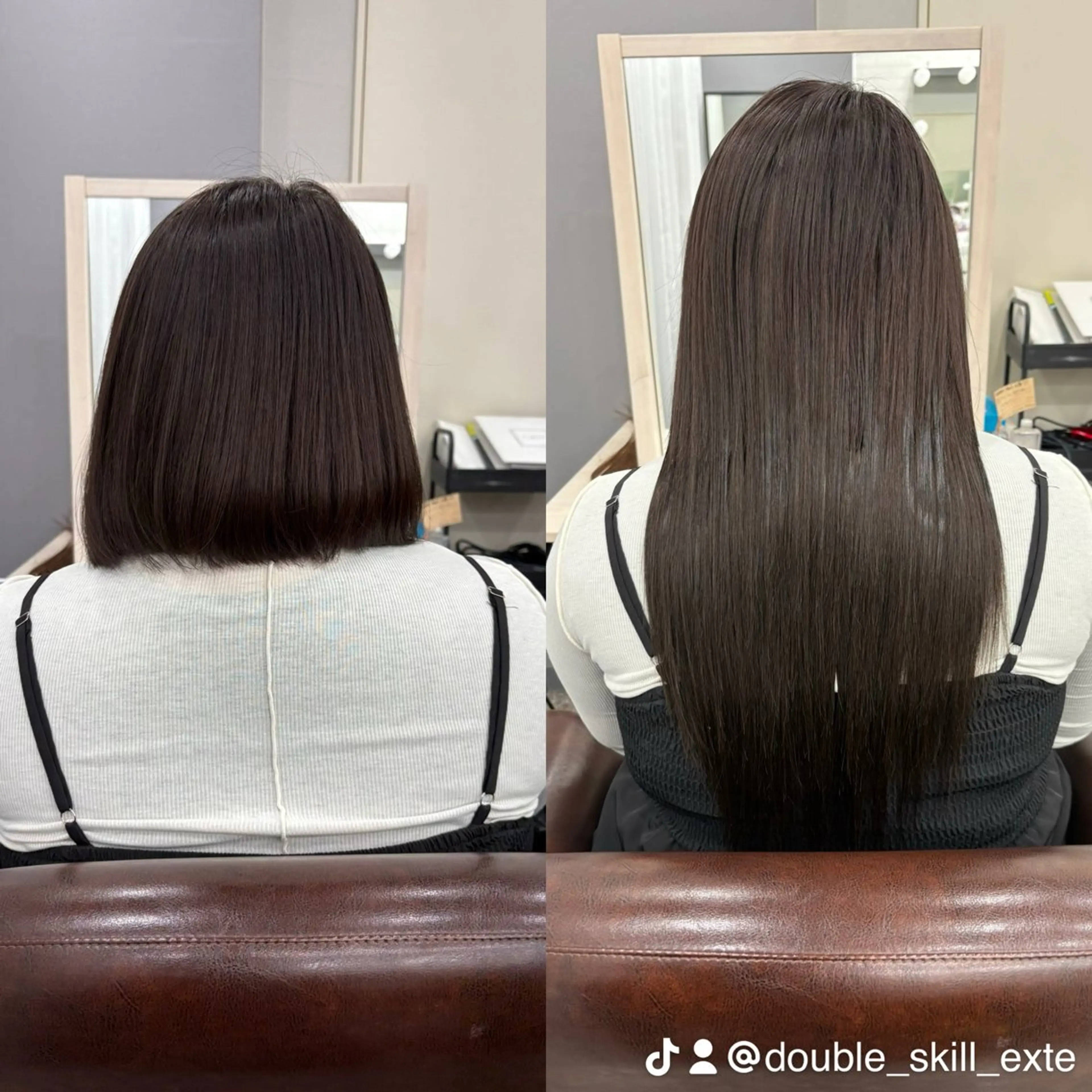 ロング カラー ヘアアレンジ ボブ エクステ 韓国風ヘア チョイ  インセイのヘアスタイル