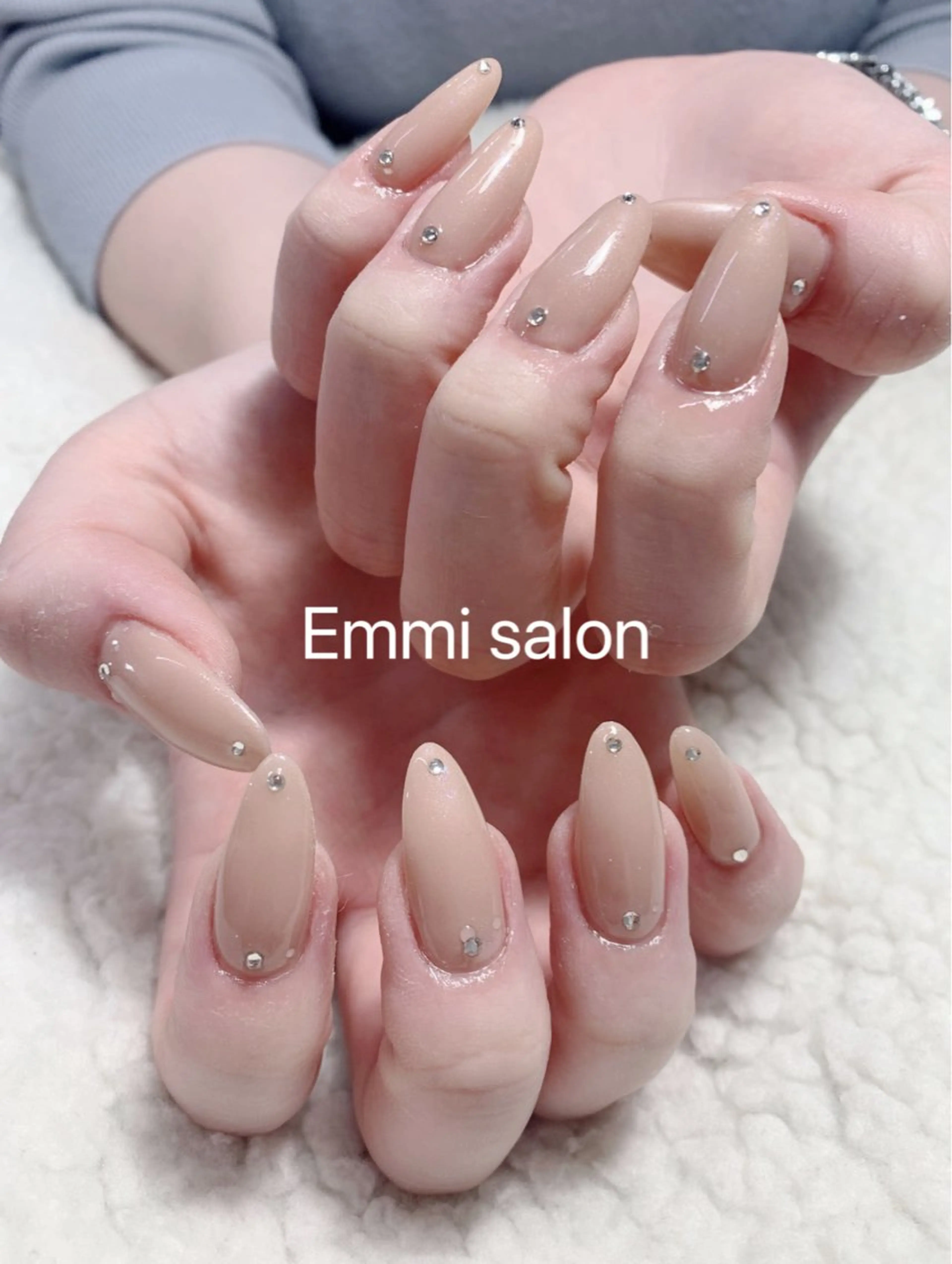 ネイル ワンカラーネイル スカルプネイル Emmi salonのネイルデザイン