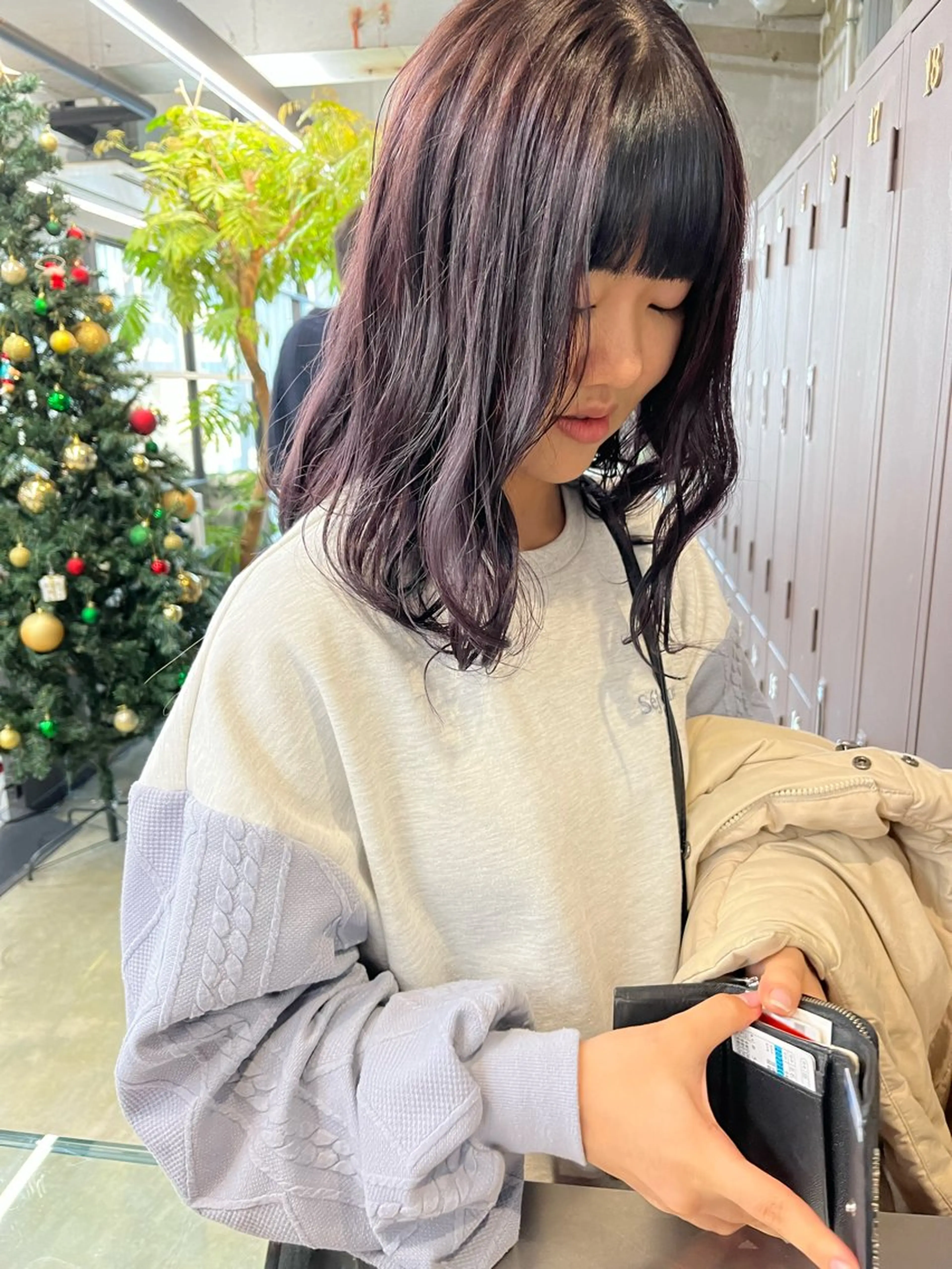 ミディアム カラー ラベンダーカラー ラベンダーピンク ピンクカラー カット ヘアカラー トリートメント 小木曽智美 /ボブ/ショートのヘアスタイル