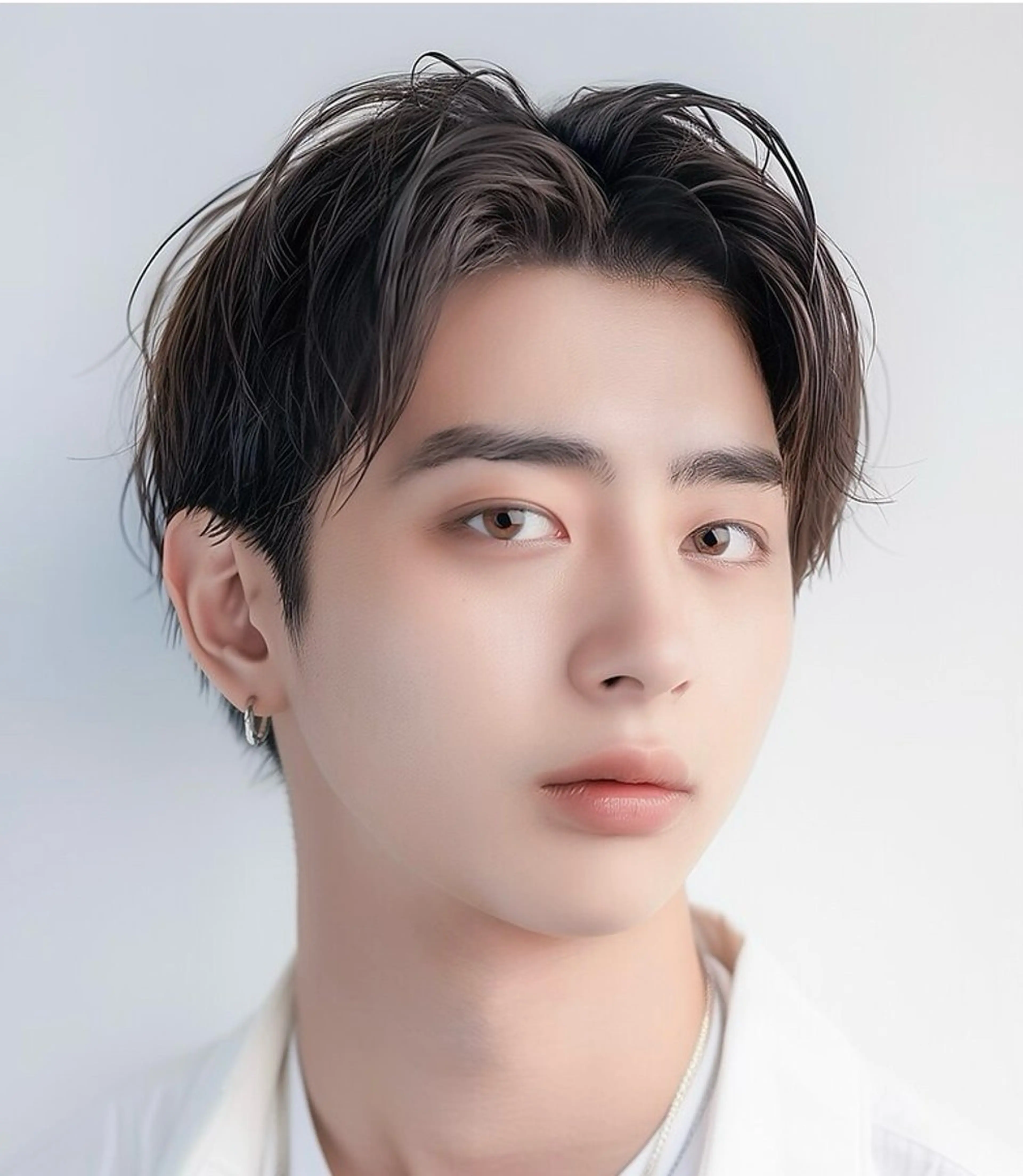 メンズ センターパート 佐藤 和佳菜のヘアスタイル