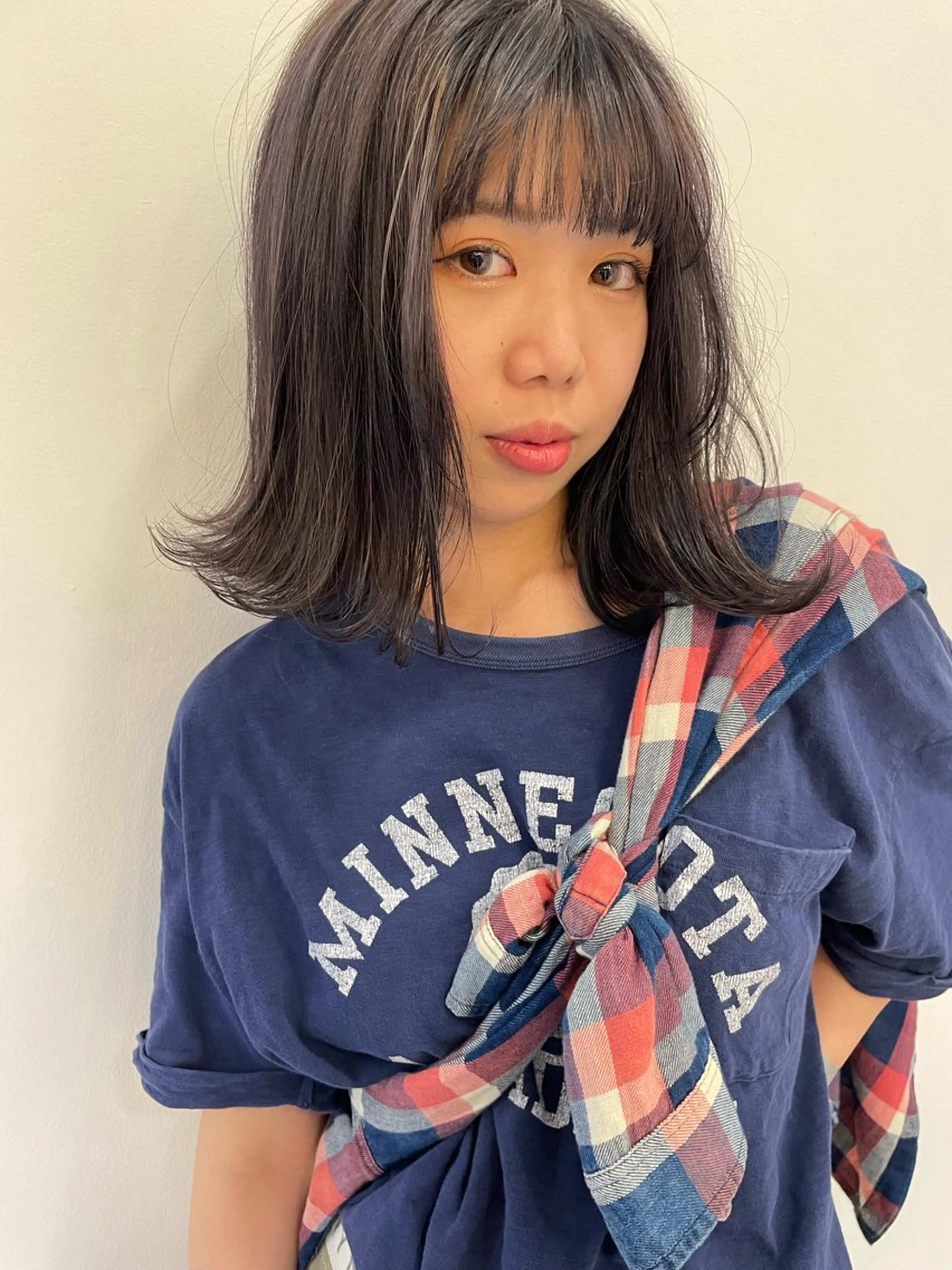 ミディアム カラー 🌝ぷる艶ハイトーン 柔らかヘア🍅まあやのヘアスタイル