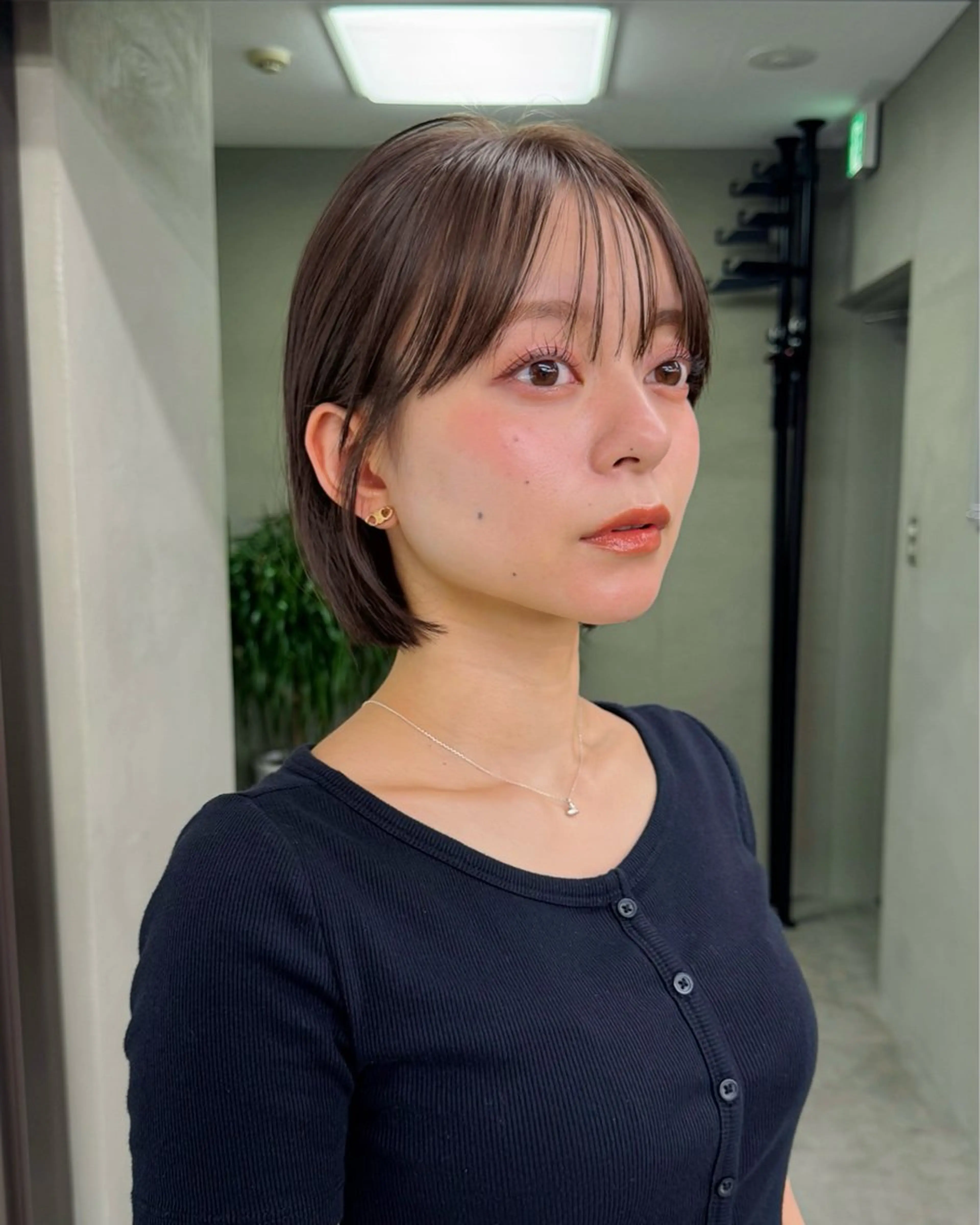 ショート カラー ボブ 柔らかいレイヤー🌿 大人ヘア/みっきーのヘアスタイル