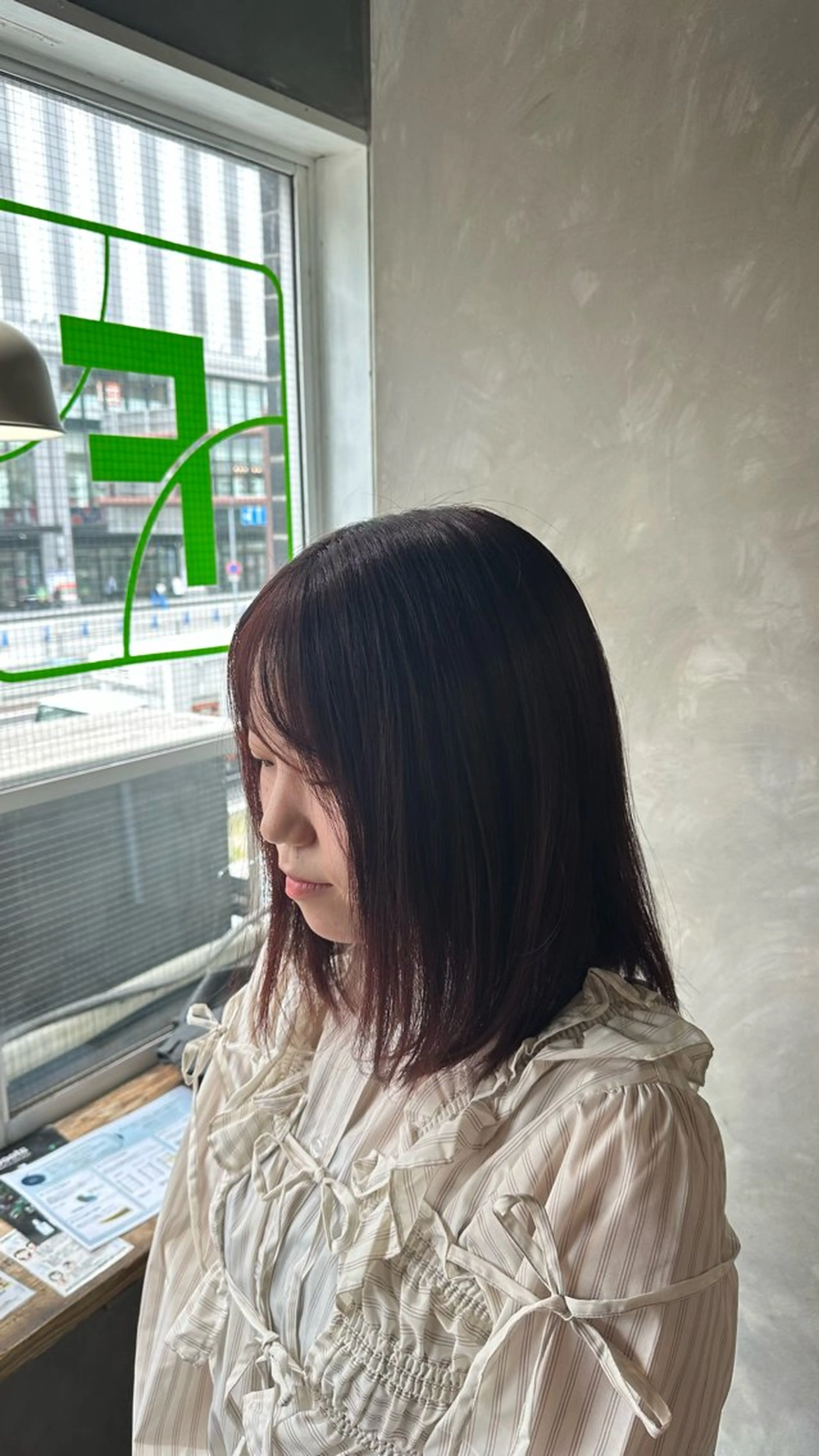 ミディアム カラー ヘアカラー 手嶋 理仁のヘアスタイル