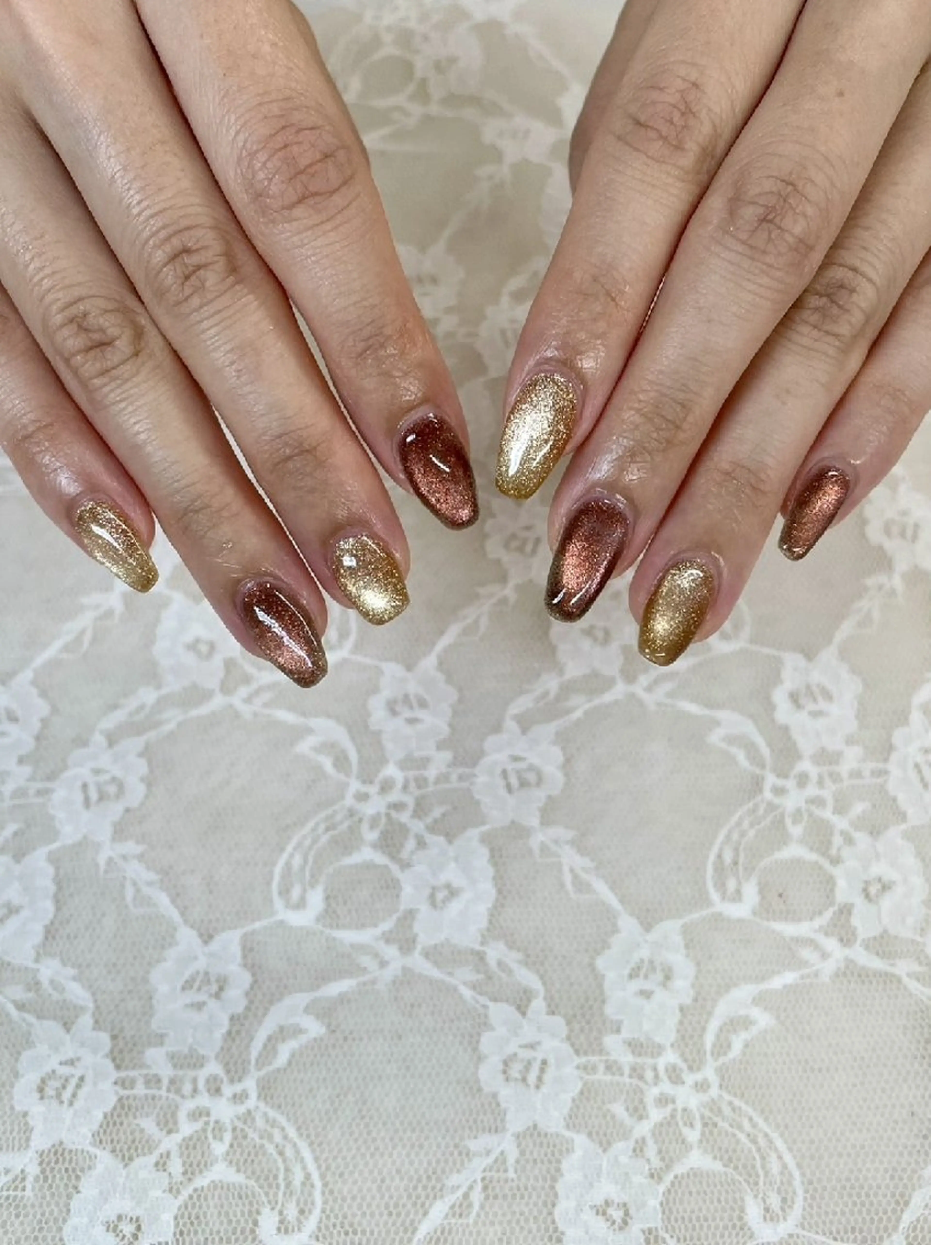 ネイル マグネットネイル ハンドネイル フットネイル ハンドケア 心斎橋Salon Epokkuのネイルデザイン