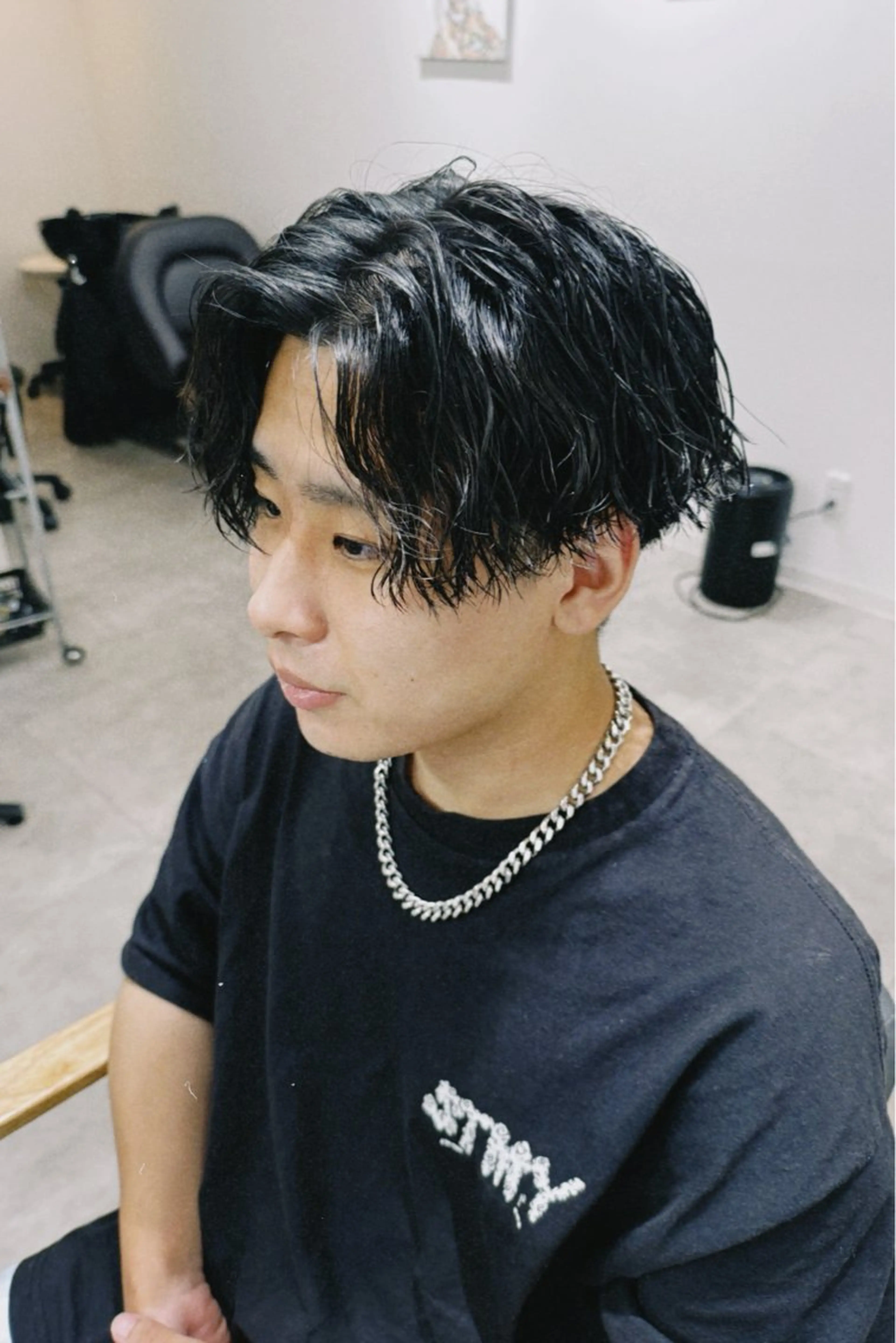 パーマ メンズ 新宿/パーマ🦋 メンズボブ/めいのヘアスタイル